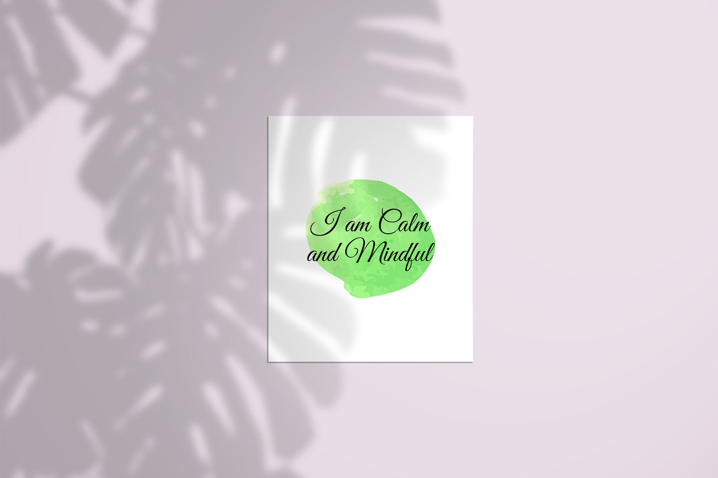 "I Am Calm and Mindful" Poster – Embrace Serenity