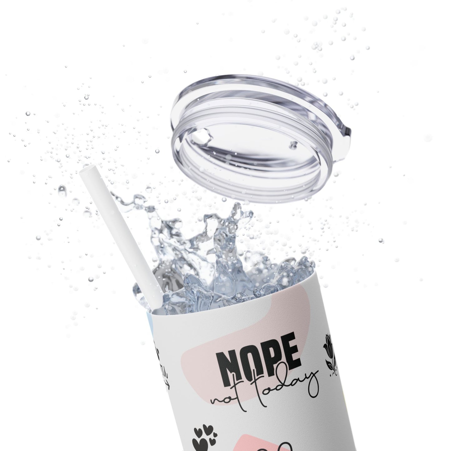 Be Yourself - Self Love Skinny Tumbler with Straw, 20oz
