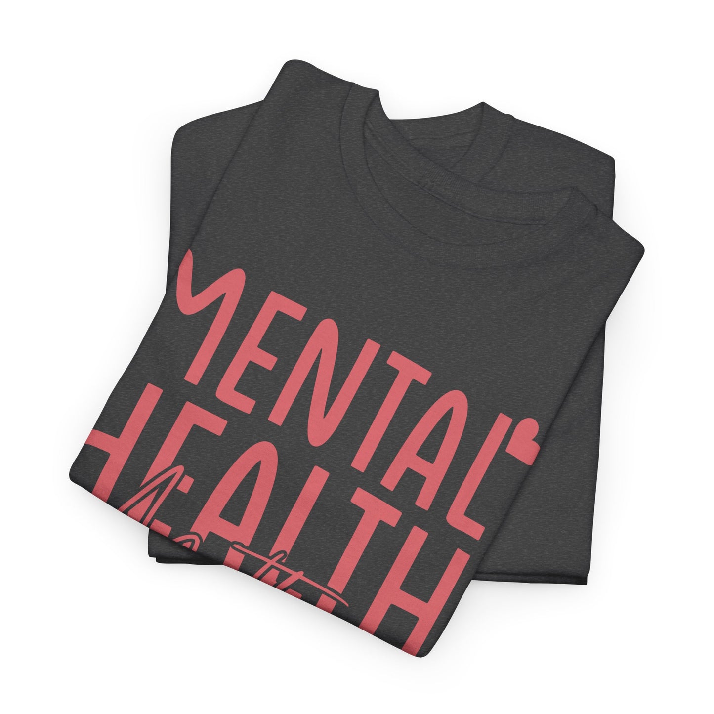 Mental Health Matters-Heart-Heavy Cotton Tee
