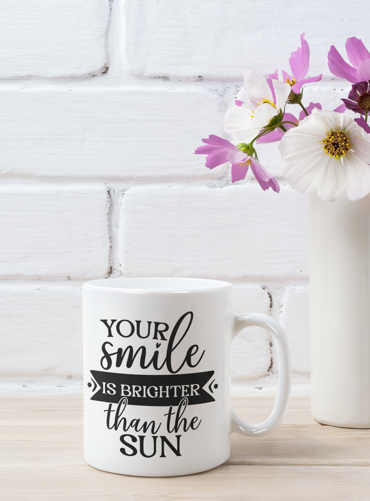 Your smile is brighter than the sun Mug 11oz