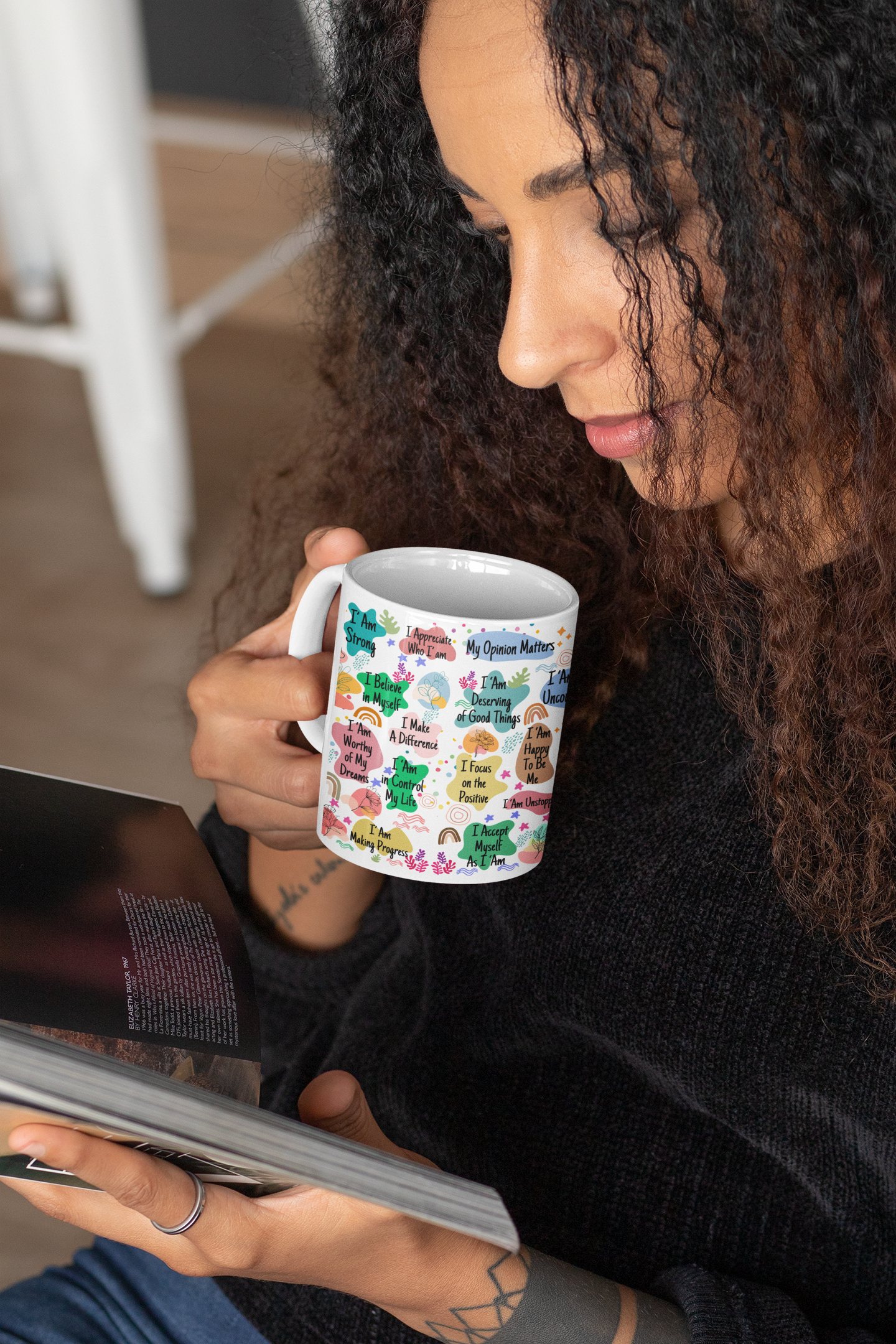 Affirmations Ceramic Mug, (11oz, 15oz)