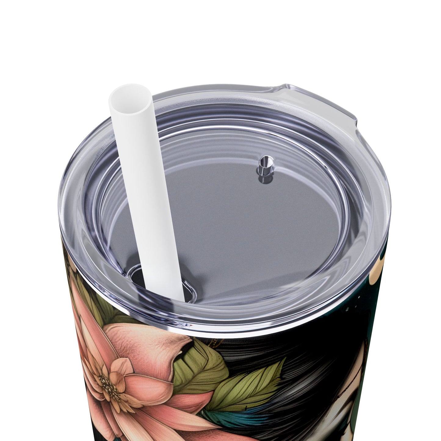 You are enough -Affirmation Art Skinny Tumbler - 20oz with Straw