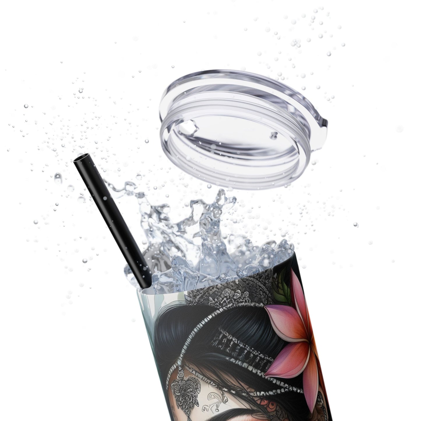 Healing is within your reach-Affirmation Art Skinny Tumbler - 20oz with Straw, Inspirational Quote