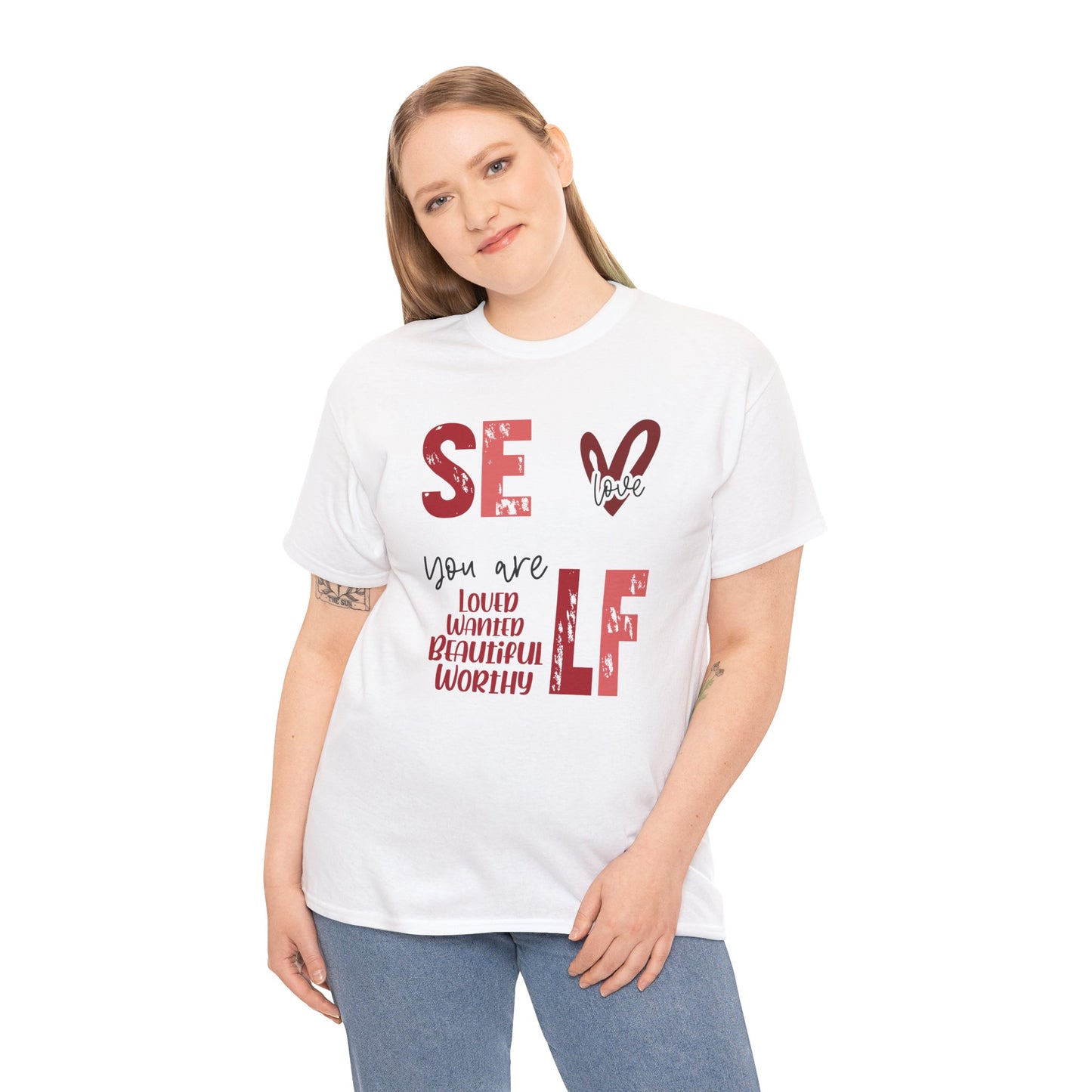 Self Love Inspirational Unisex Heavy Cotton Tee