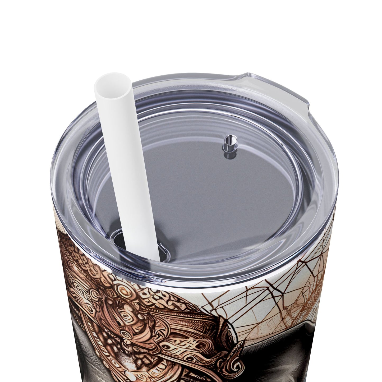 Where your heart is -Affirmation Art Skinny Tumbler - 20oz with Straw