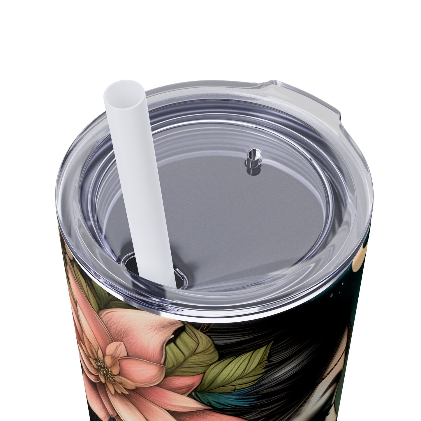 You are enough -Affirmation Art Skinny Tumbler - 20oz with Straw