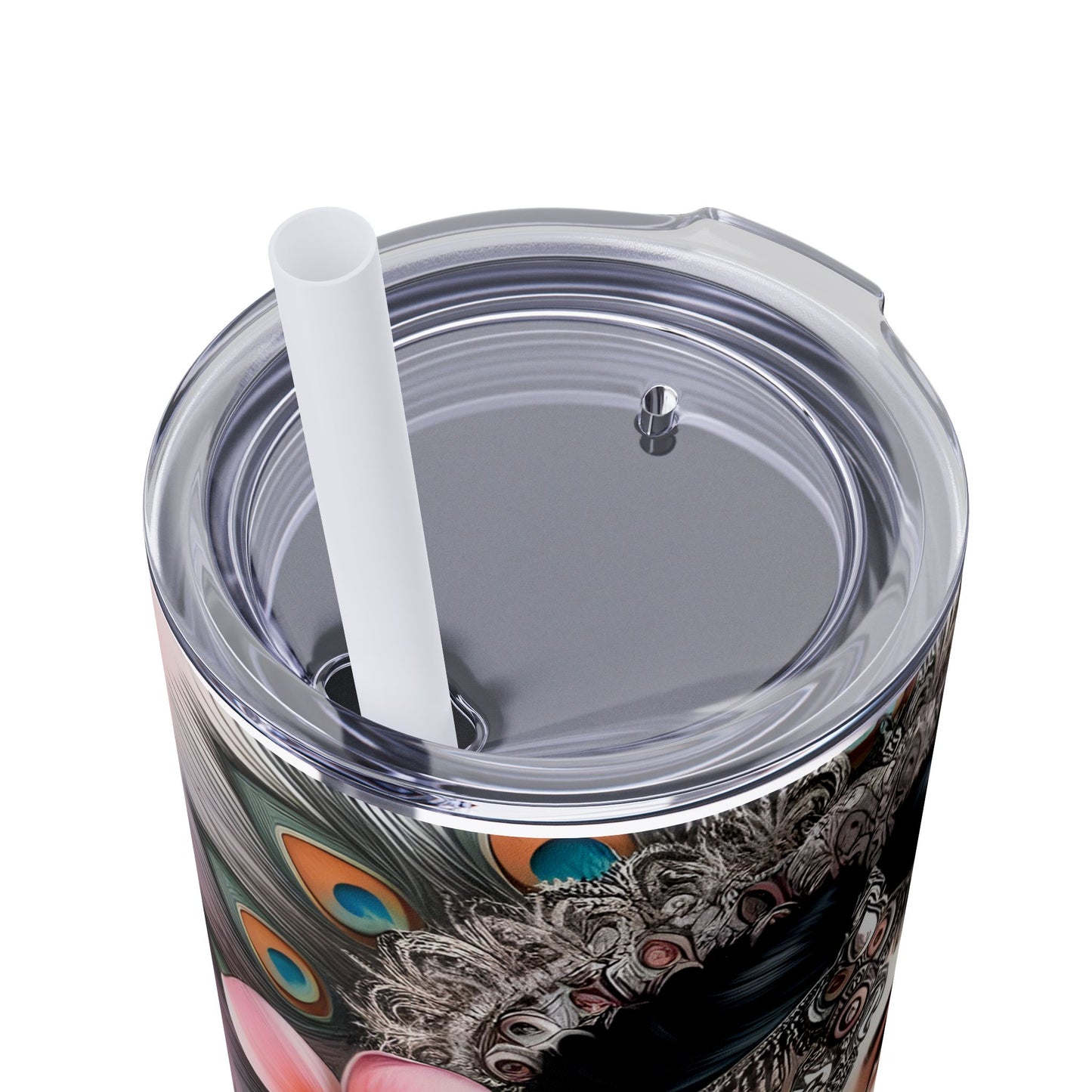 I love today more than yesterday-Affirmation Art Skinny Tumbler - 20oz with Straw