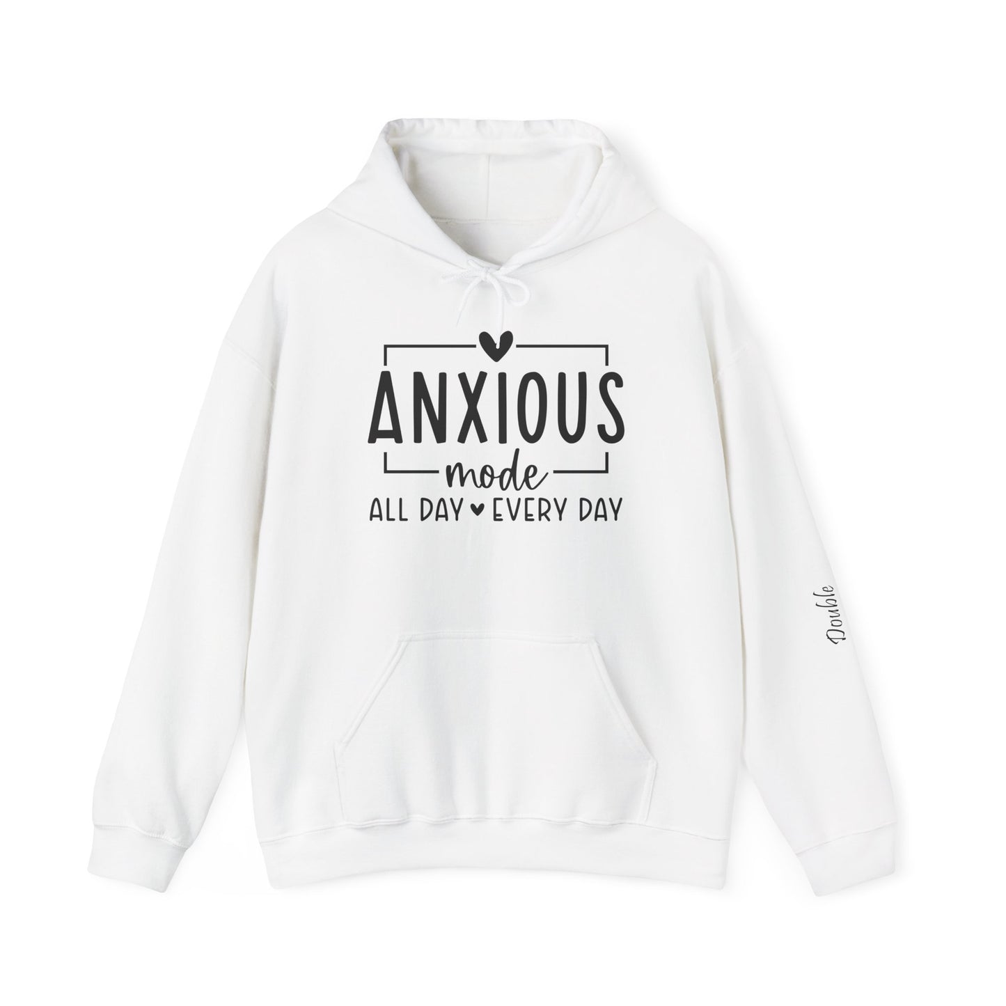 Anxious Mode-All Day-Every Day-Double Inhale-Unisex Heavy Blend™Hoodie