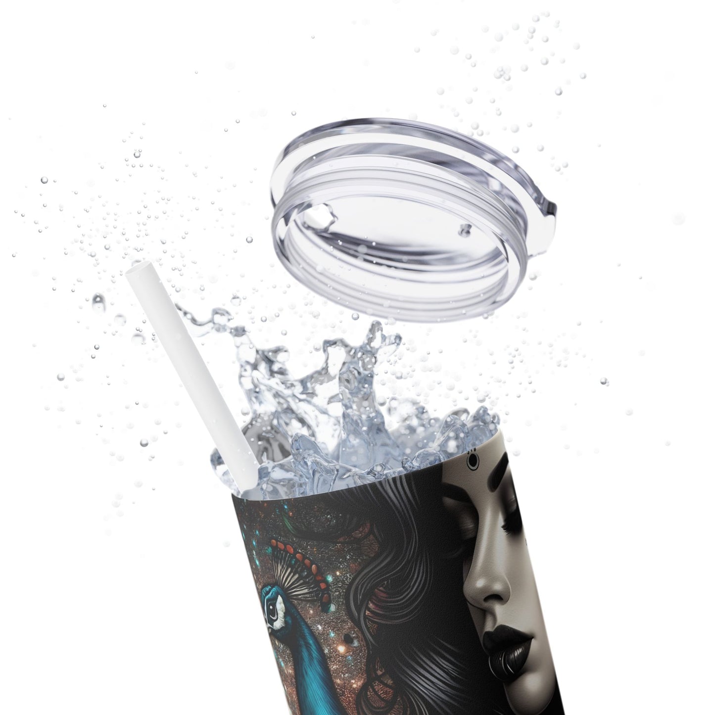 We can endure much more -Affirmation Art Skinny Tumbler - 20oz with Straw