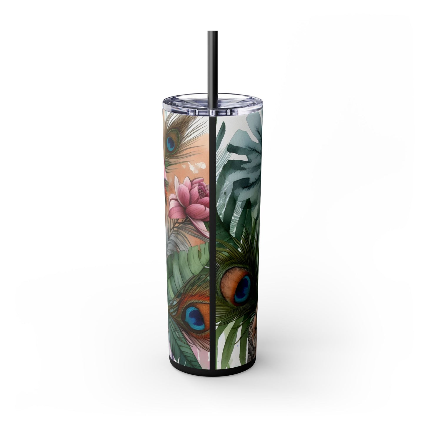 Healing is within your reach-Affirmation Art Skinny Tumbler - 20oz with Straw, Inspirational Quote