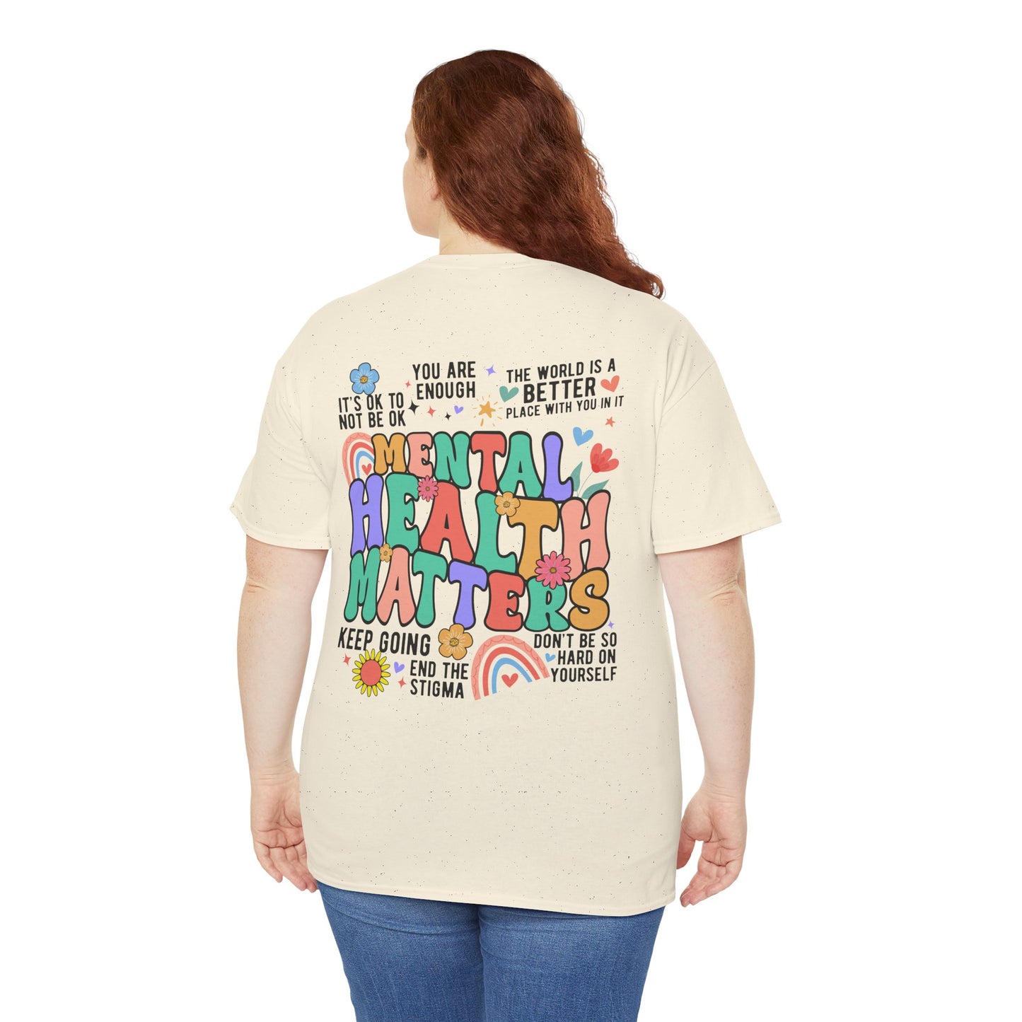 Mental Health Matters-Be Kind to your Mind-Heavy Cotton Tee