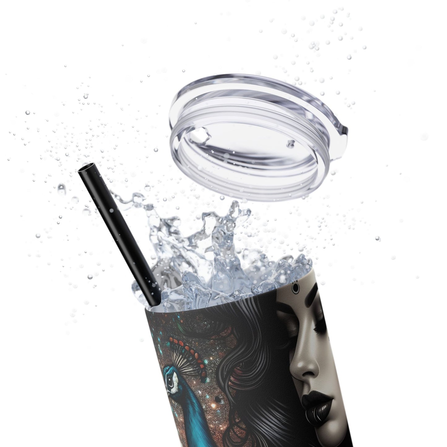 We can endure much more -Affirmation Art Skinny Tumbler - 20oz with Straw