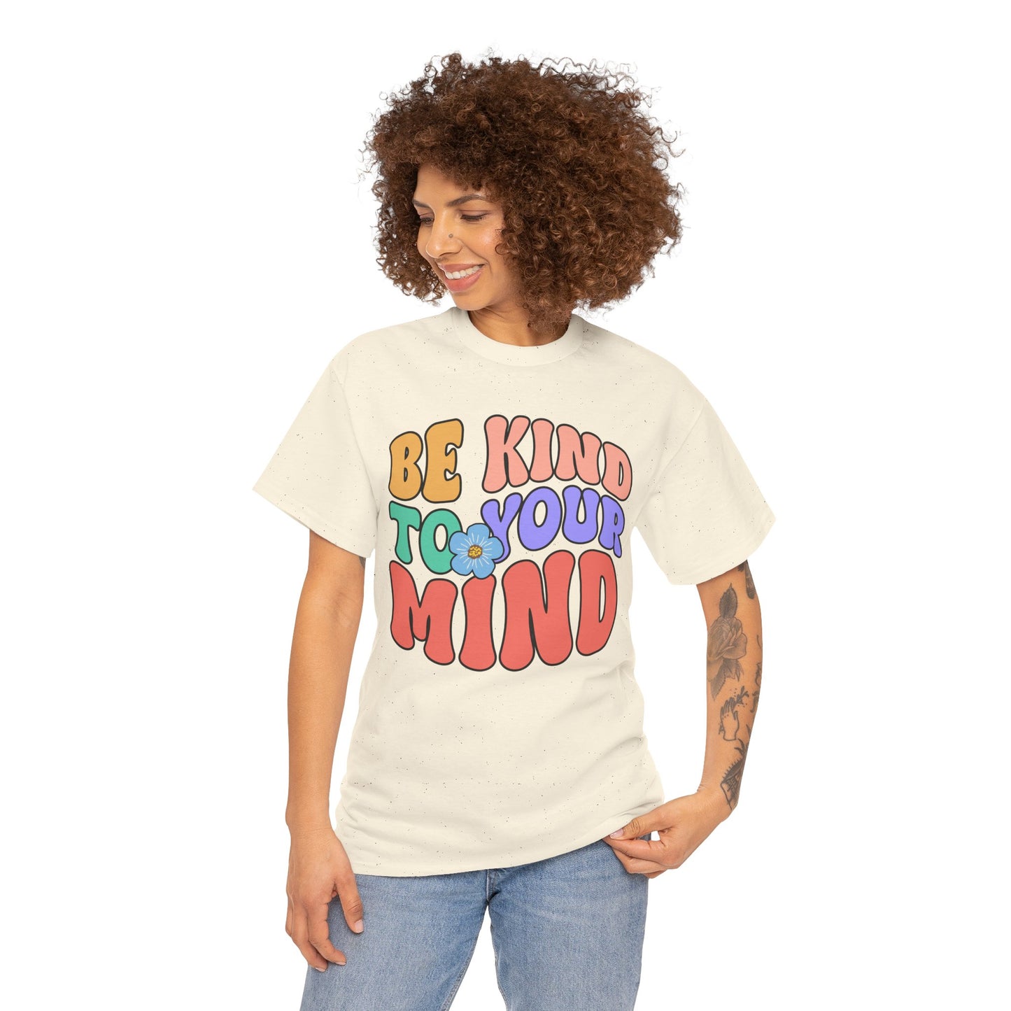 Mental Health Matters-Be Kind to your Mind-Heavy Cotton Tee