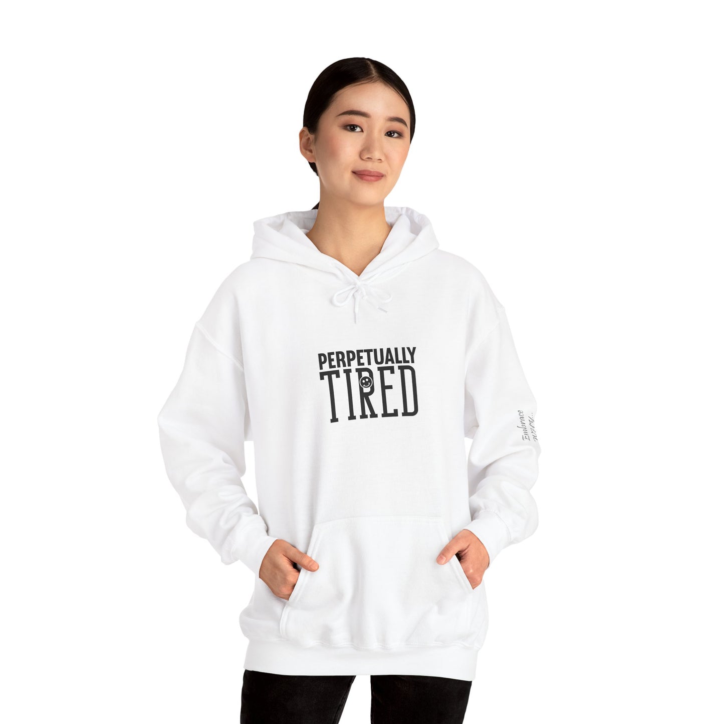 Perpeptually Tired-Embrace Why-Unisex Heavy Blend™Hoodie