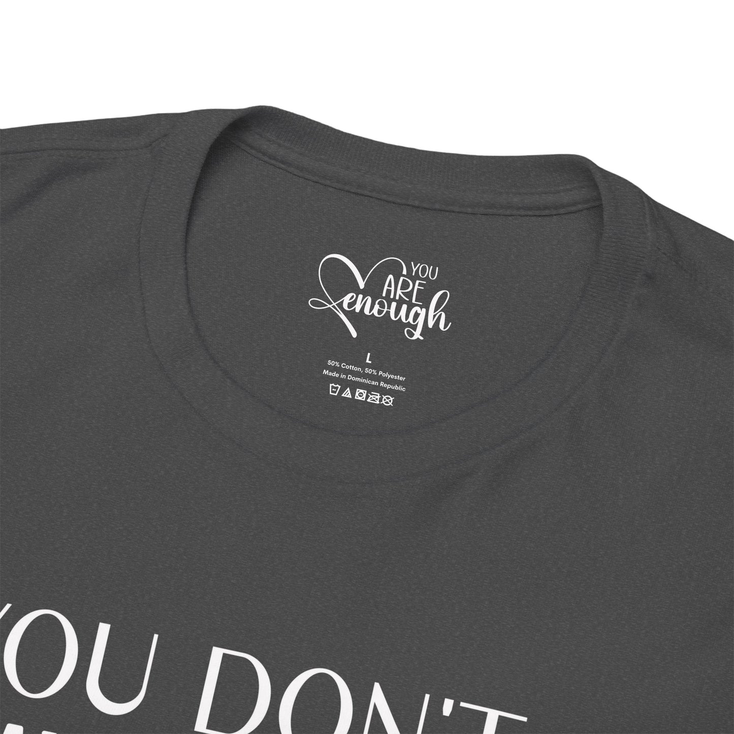 'You Don't Have to Be Perfect-you are enough'-Sleeve+inner print