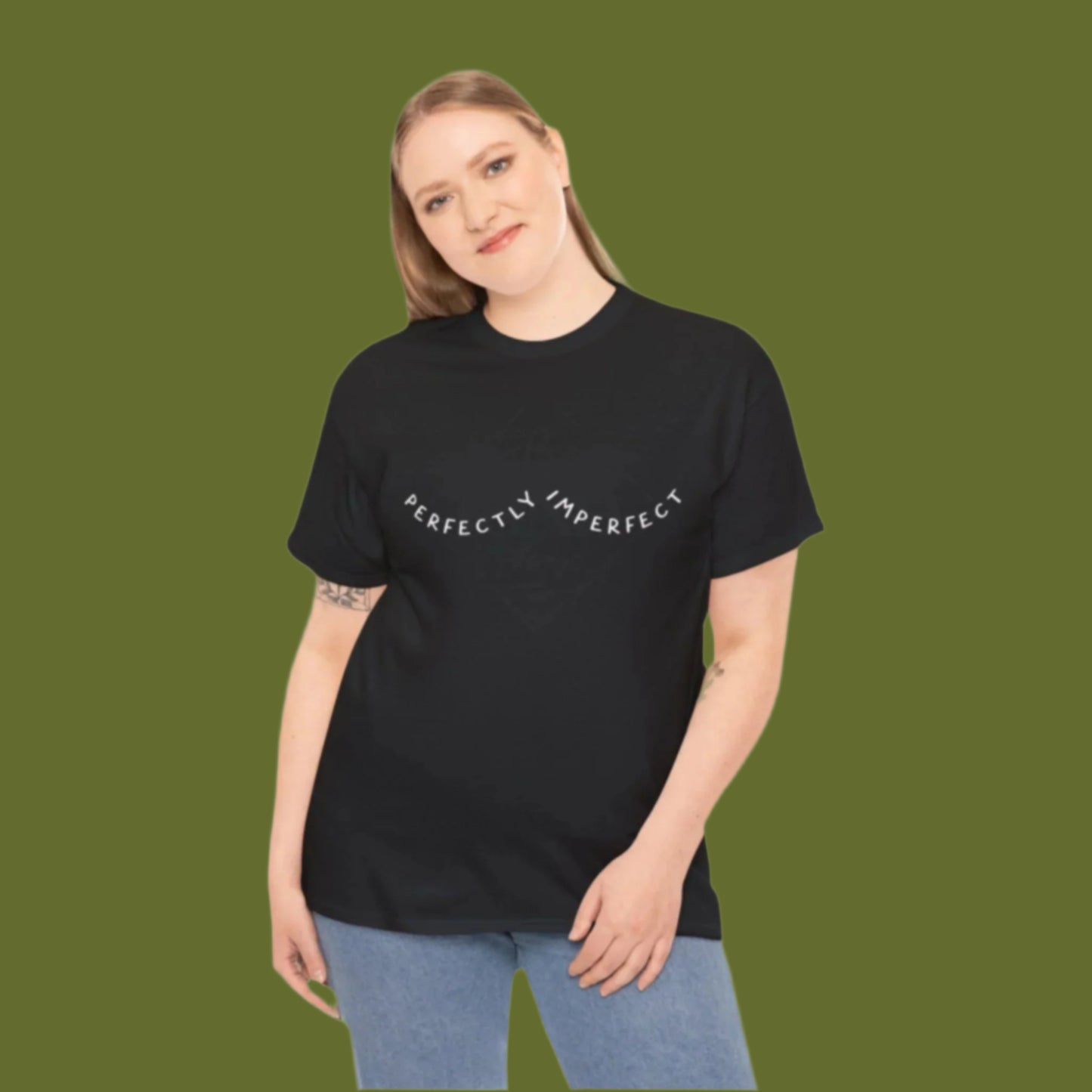Perfectly Imperfect Unisex Heavy Cotton Tee