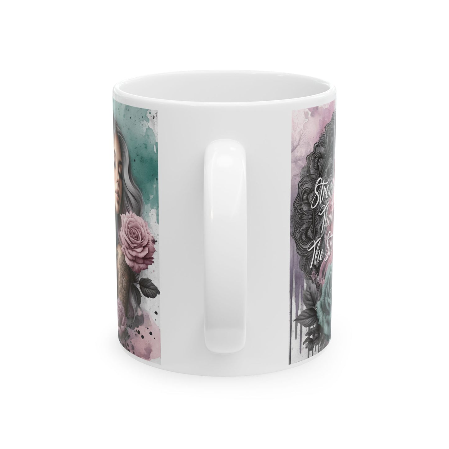 Stronger than the storm Affirmations Mug, (11oz, 15oz)