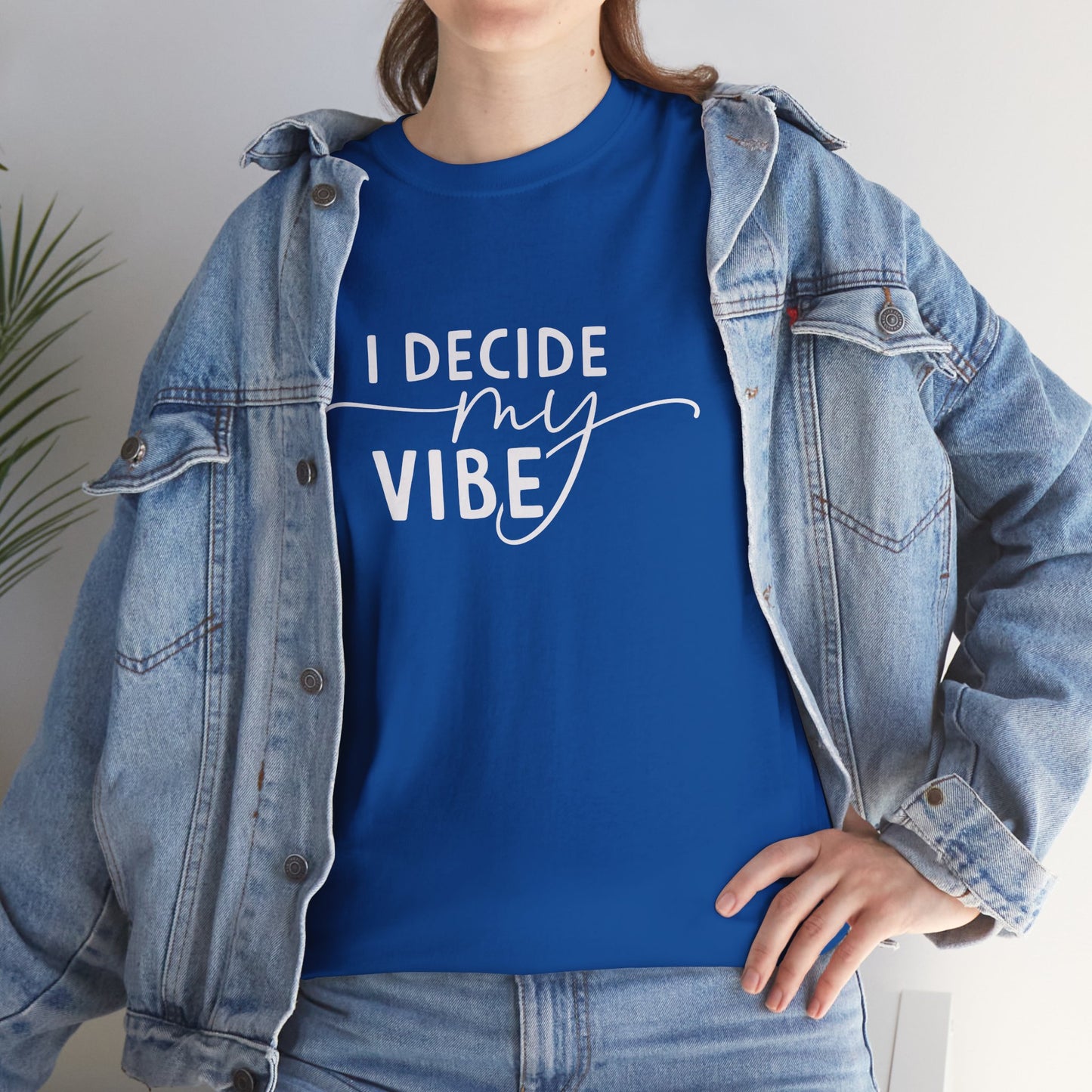 I Decide my vibe Unisex Heavy Cotton Tee
