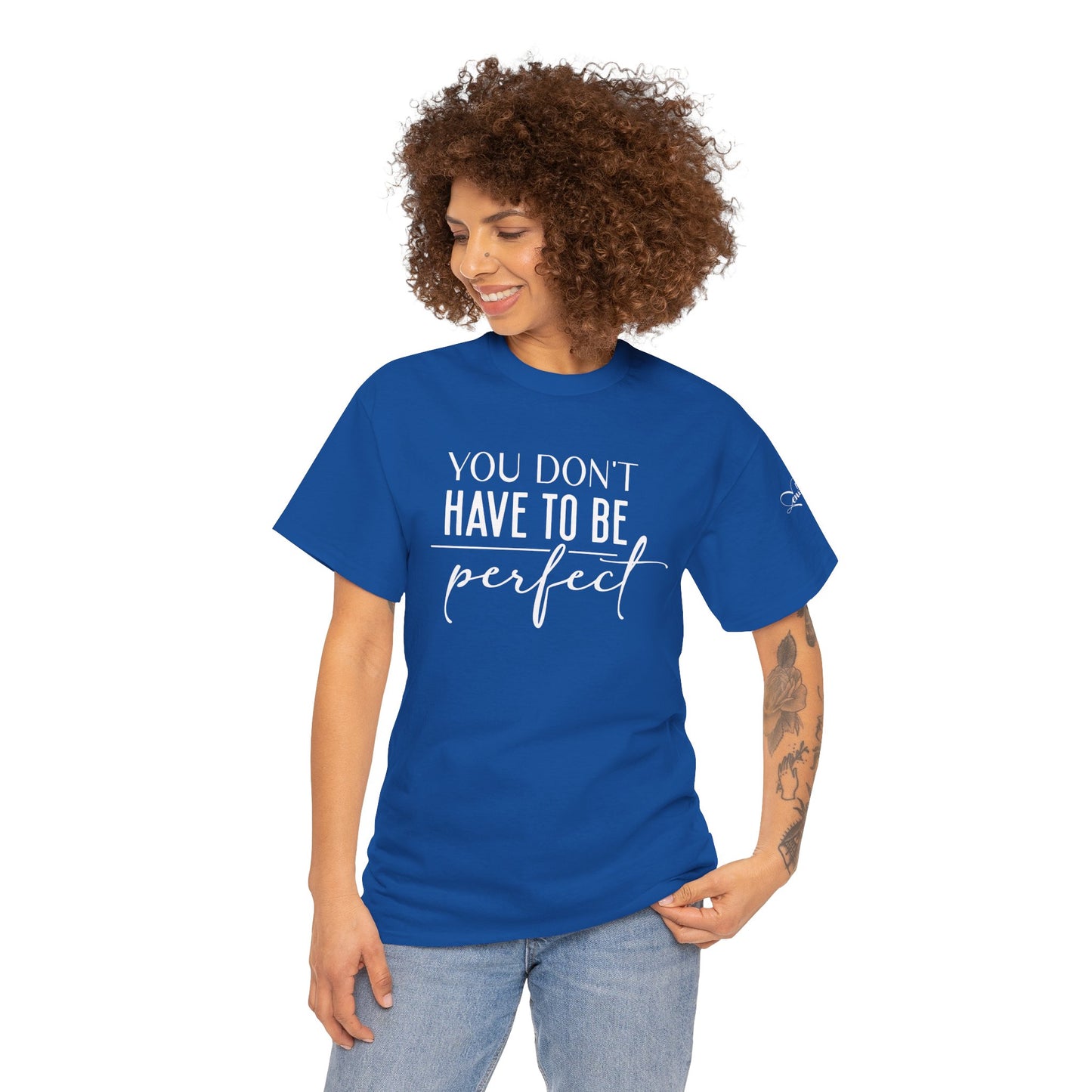 'You Don't Have to Be Perfect-you are enough'-Sleeve+inner print