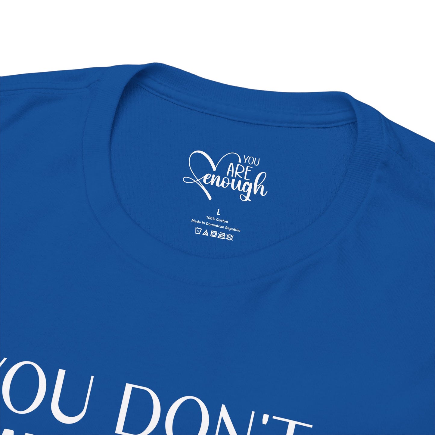 'You Don't Have to Be Perfect-you are enough'-Sleeve+inner print