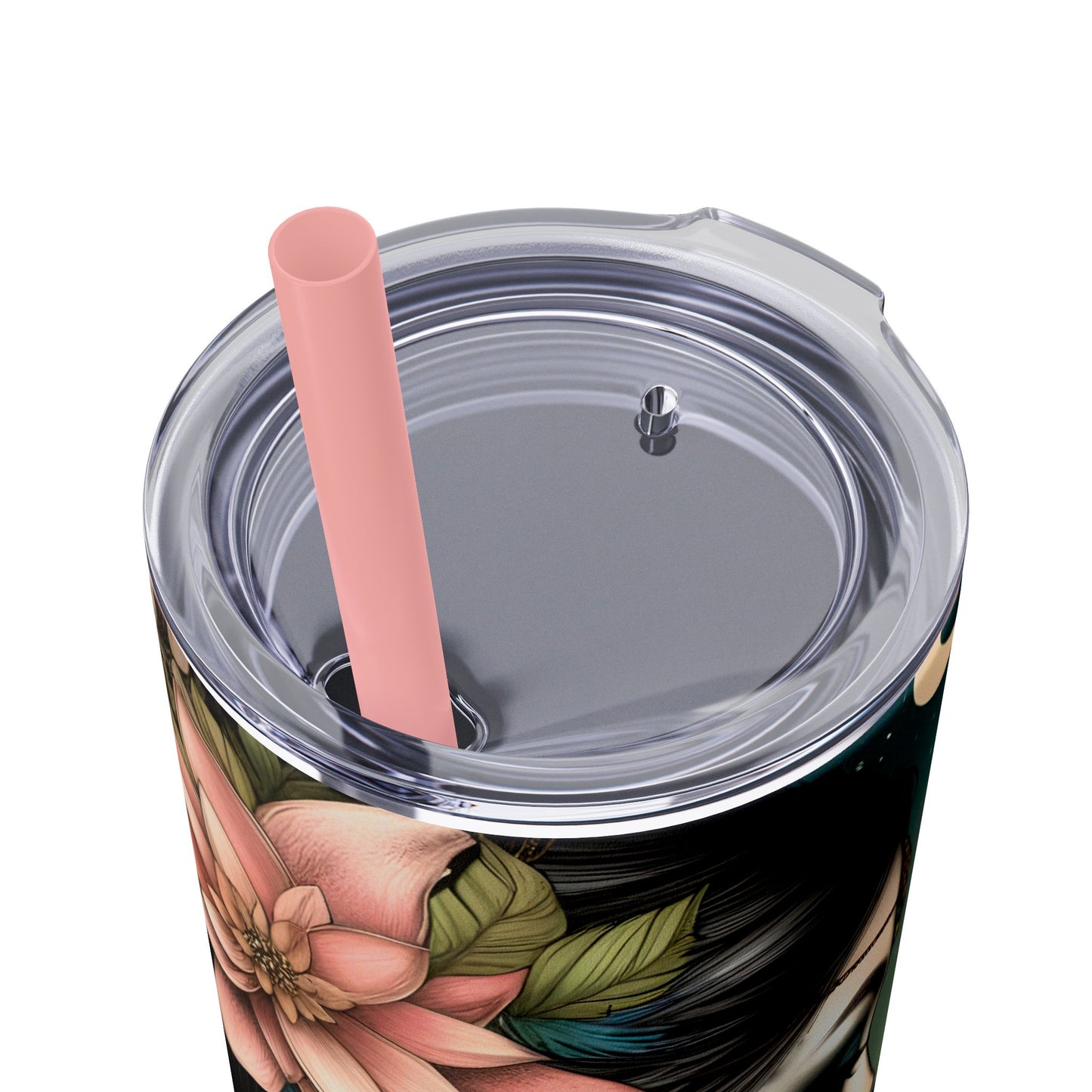 You are enough -Affirmation Art Skinny Tumbler - 20oz with Straw