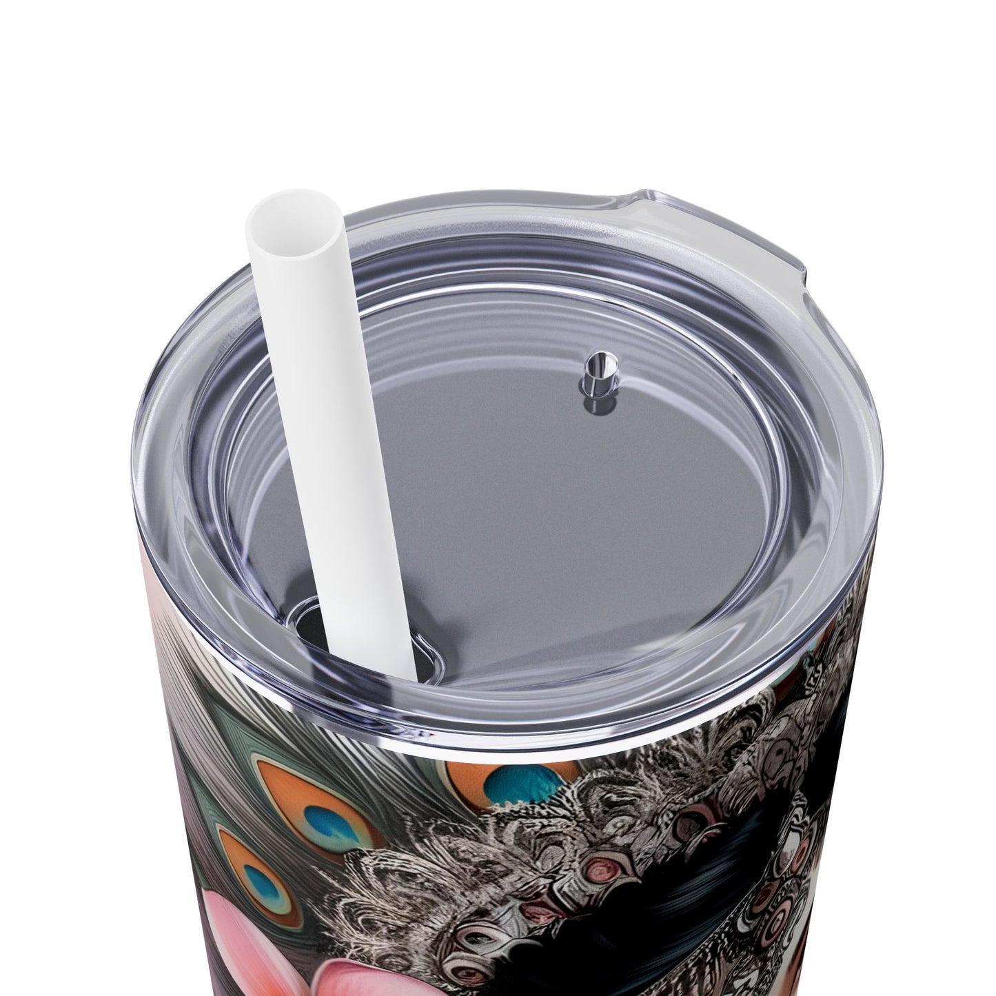 I love today more than yesterday-Affirmation Art Skinny Tumbler - 20oz with Straw
