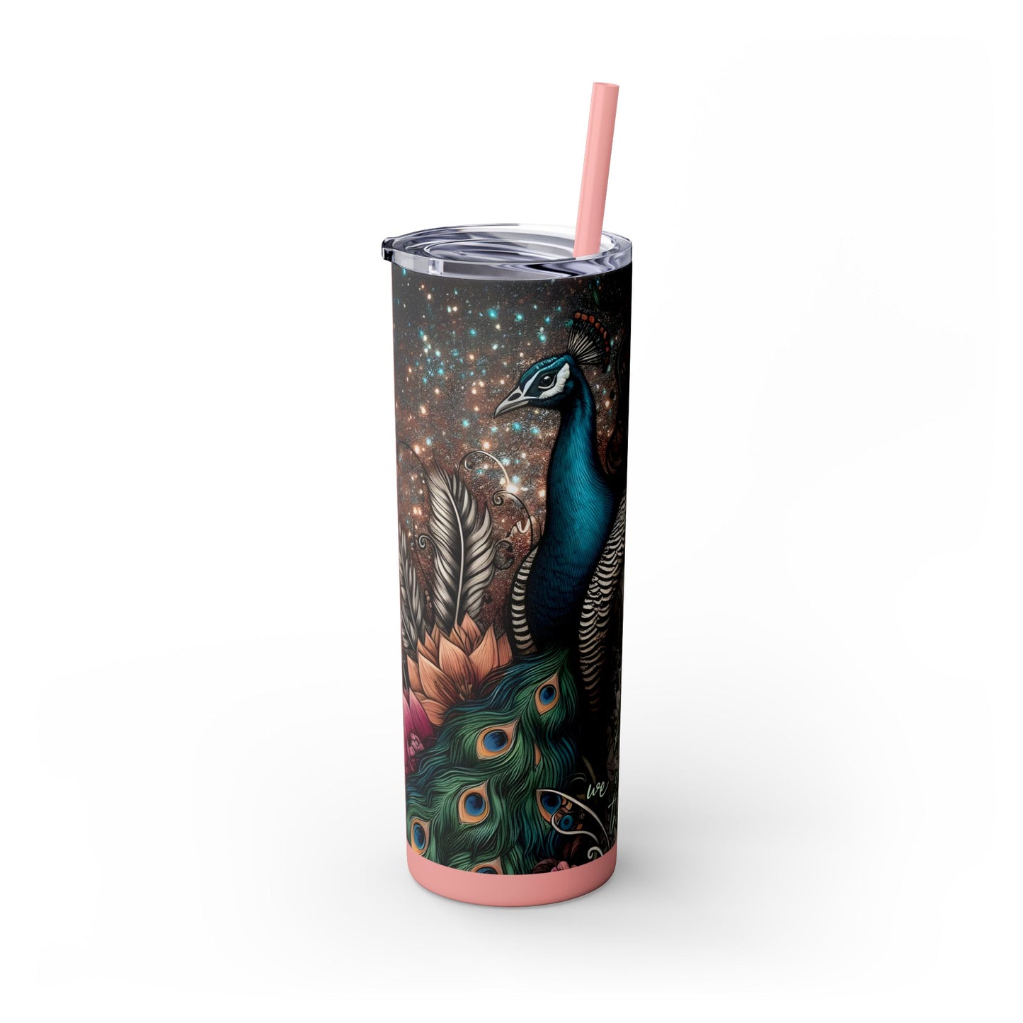 We can endure much more -Affirmation Art Skinny Tumbler - 20oz with Straw
