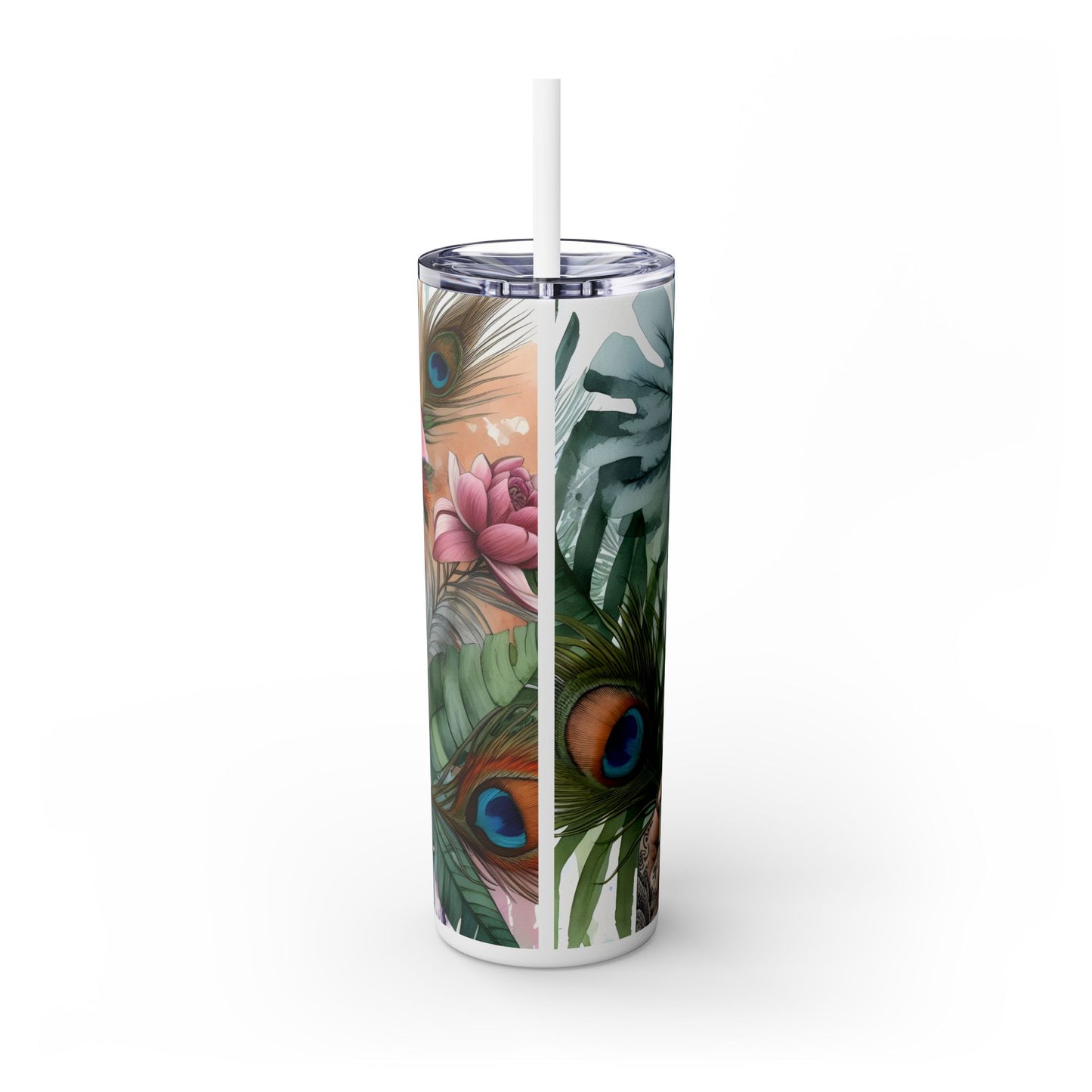 Healing is within your reach-Affirmation Art Skinny Tumbler - 20oz with Straw, Inspirational Quote