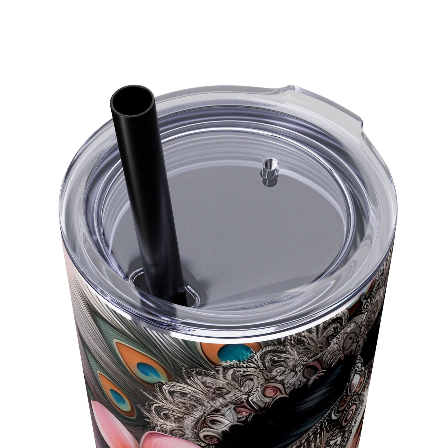 I love today more than yesterday-Affirmation Art Skinny Tumbler - 20oz with Straw