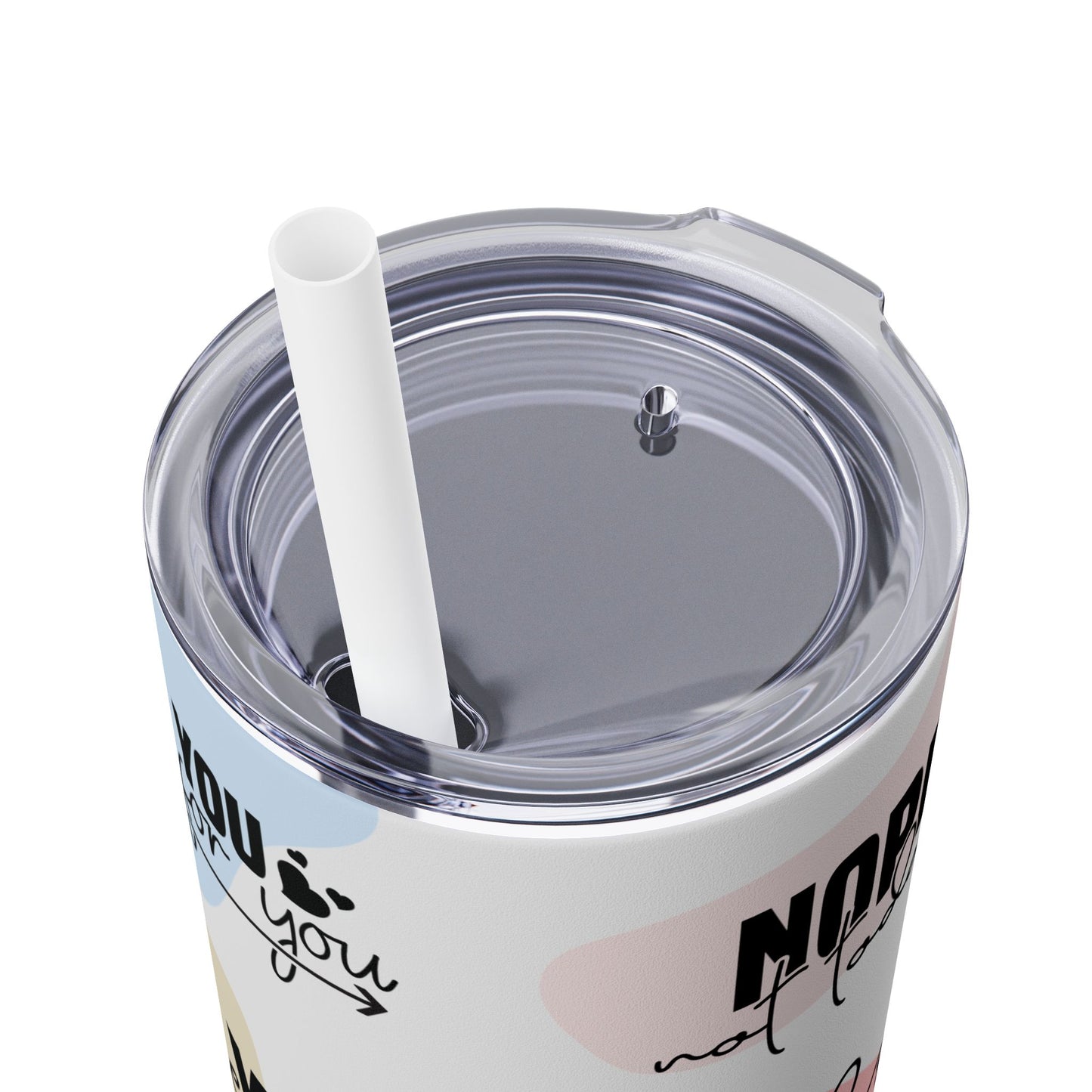 Be Yourself - Self Love Skinny Tumbler with Straw, 20oz