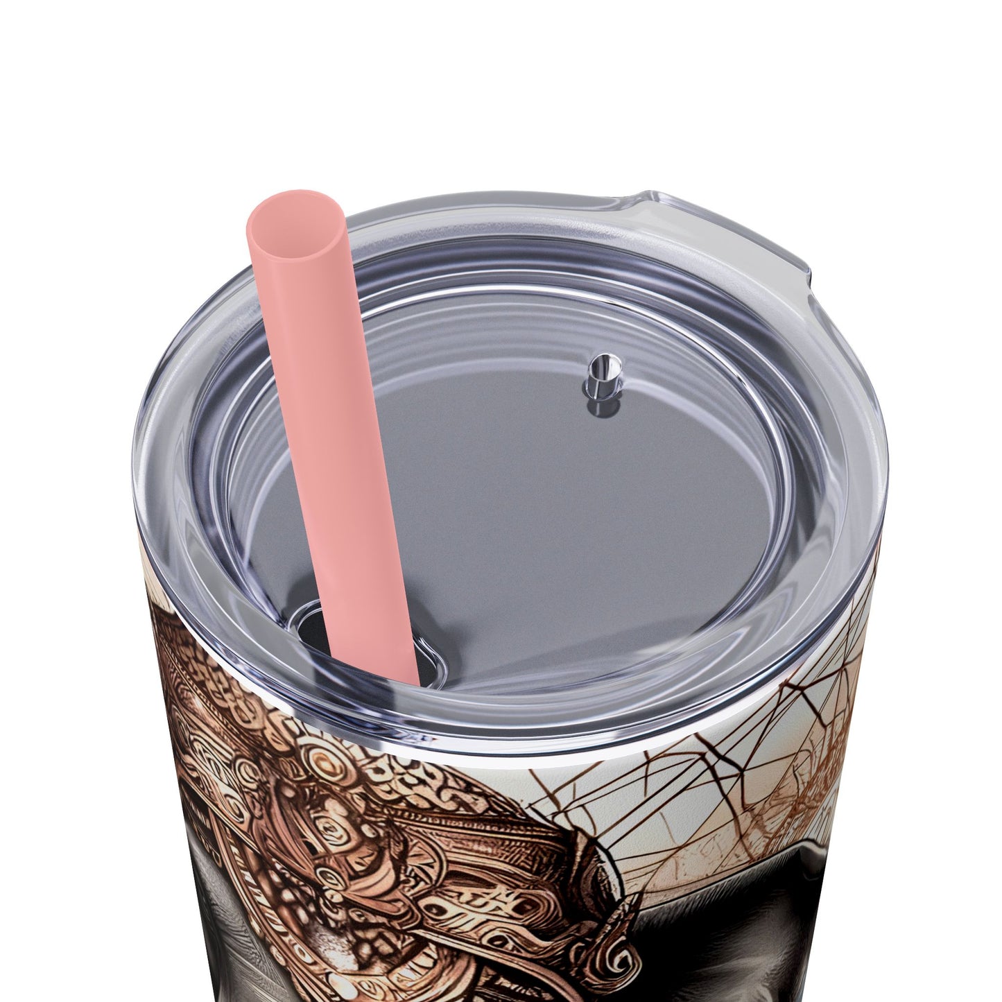 Where your heart is -Affirmation Art Skinny Tumbler - 20oz with Straw