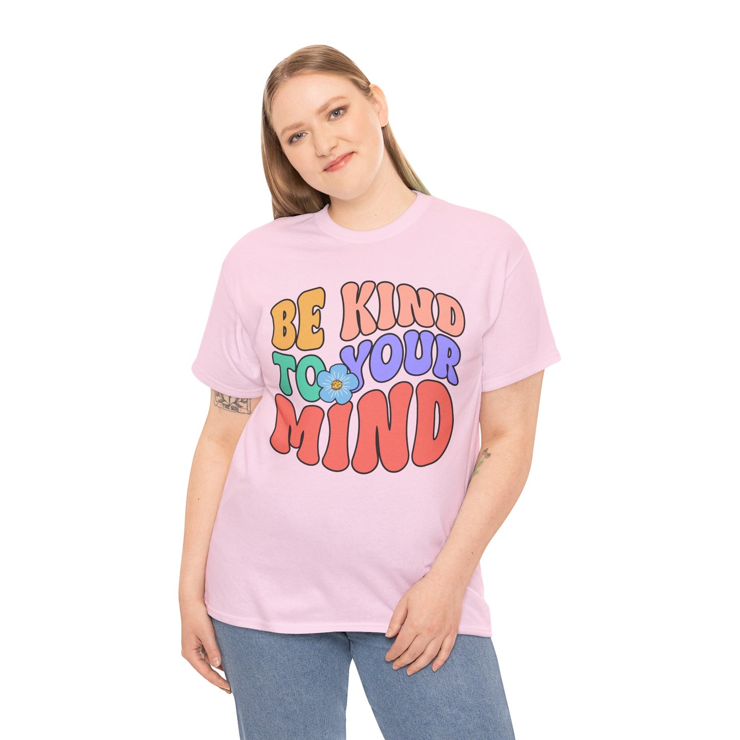 Mental Health Matters-Be Kind to your Mind-Heavy Cotton Tee