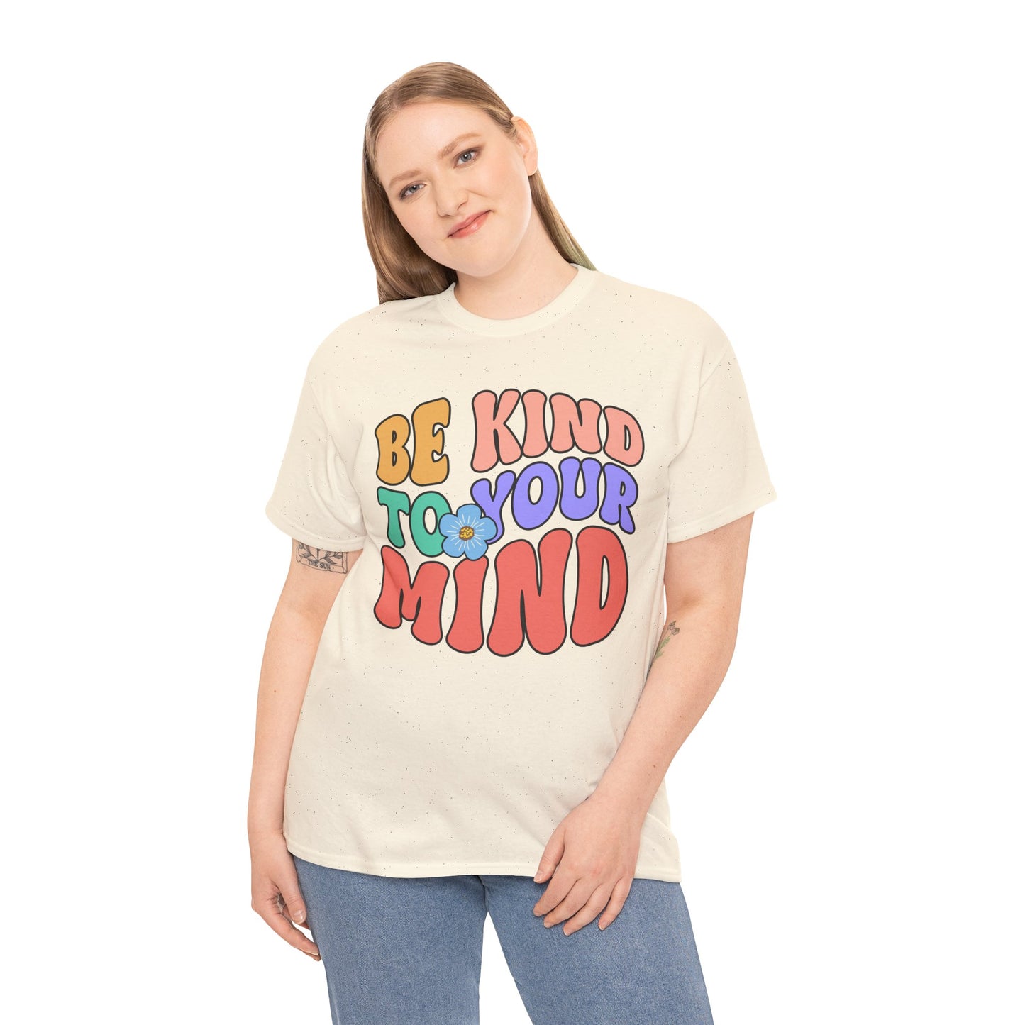 Mental Health Matters-Be Kind to your Mind-Heavy Cotton Tee
