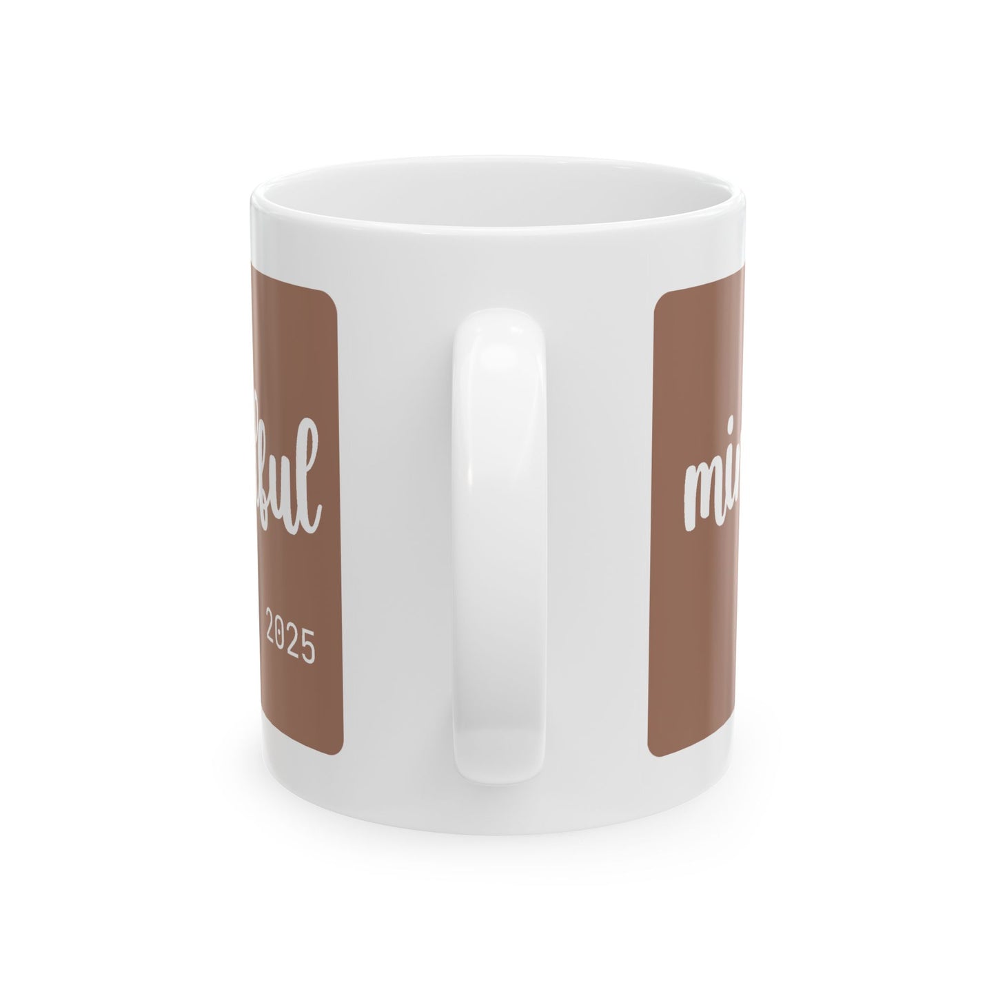 Personalized 'Mocha Mousse' Ceramic Mug - 11oz
