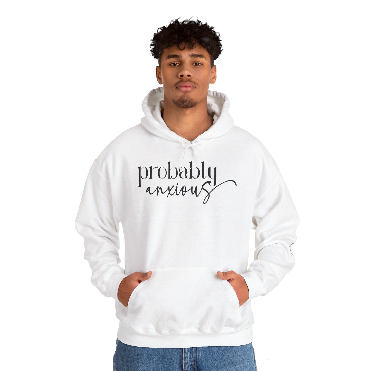 Probably Anxious-Double Inhale-Unisex Heavy Blend™Hoodie