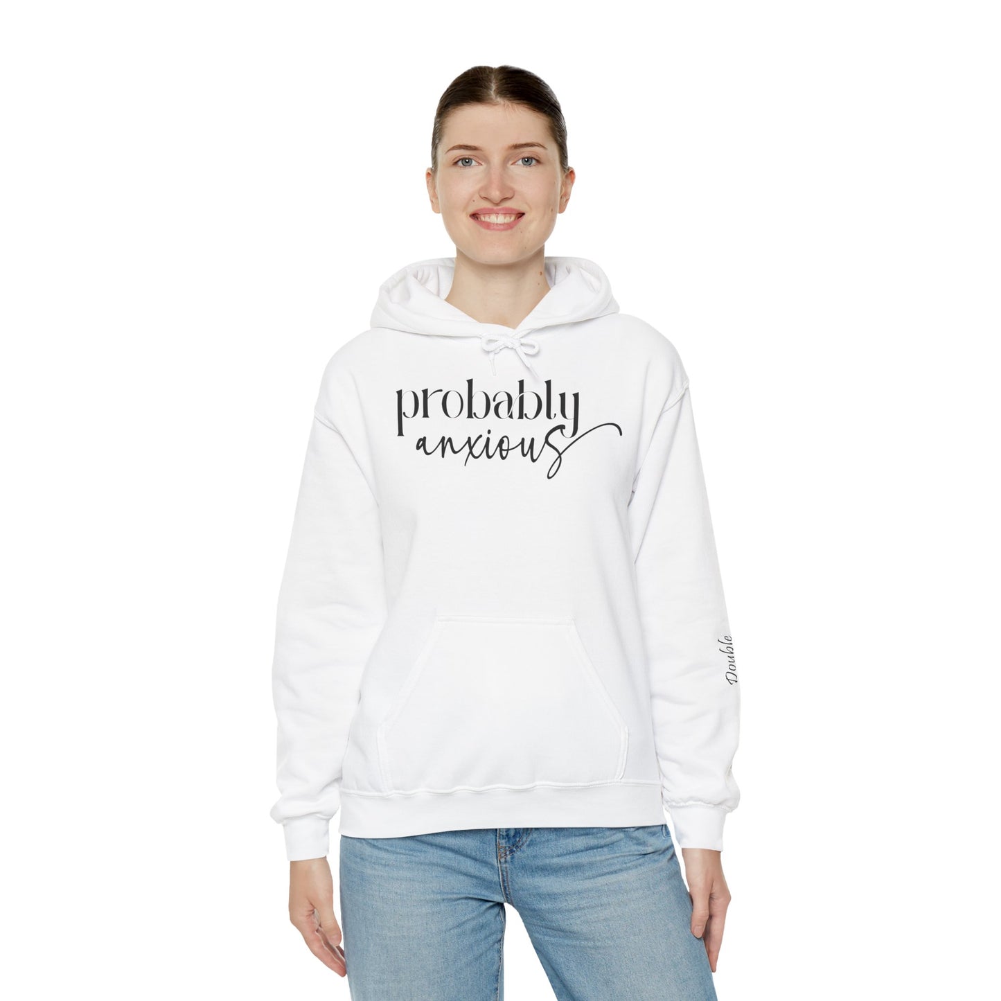 Probably Anxious-Double Inhale-Unisex Heavy Blend™Hoodie