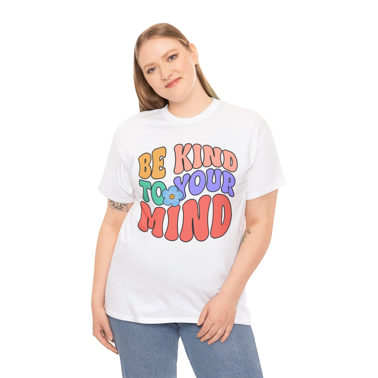 Mental Health Matters-Be Kind to your Mind-Heavy Cotton Tee