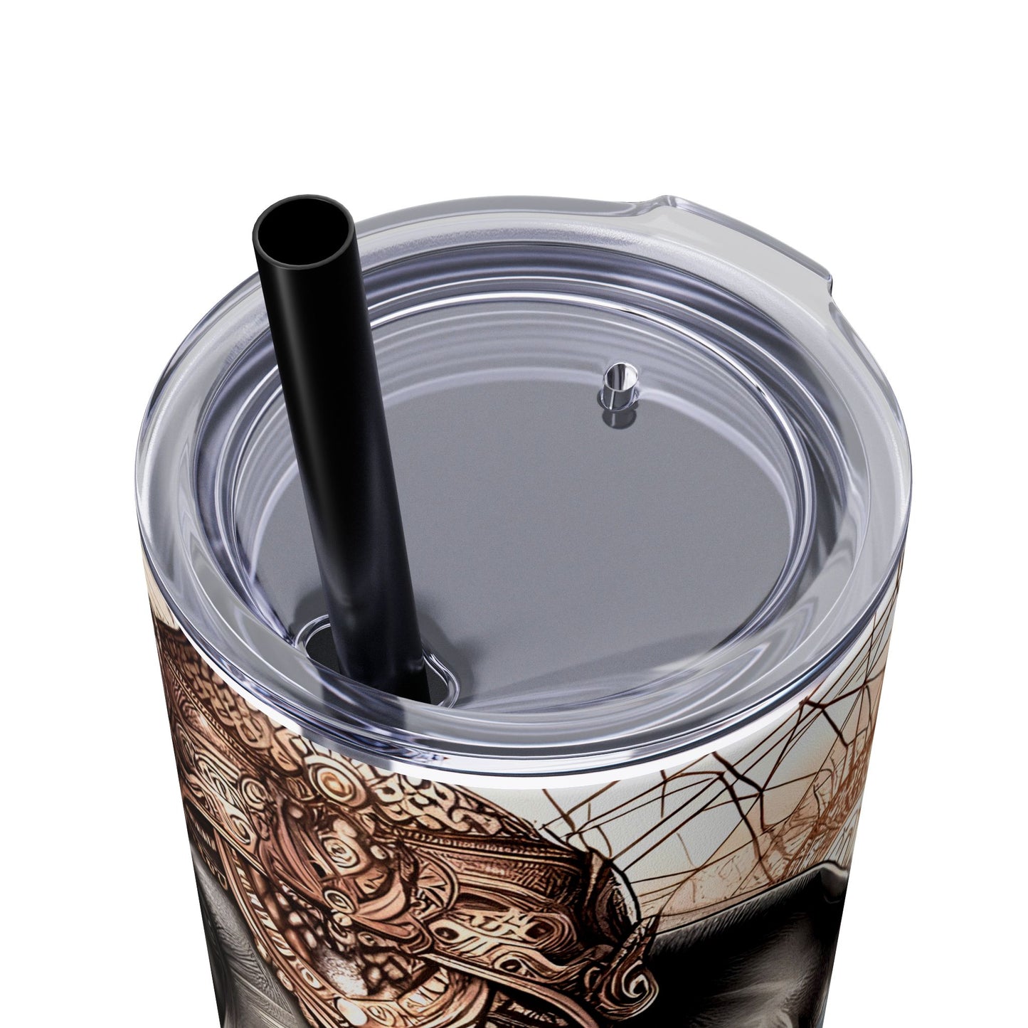 Where your heart is -Affirmation Art Skinny Tumbler - 20oz with Straw