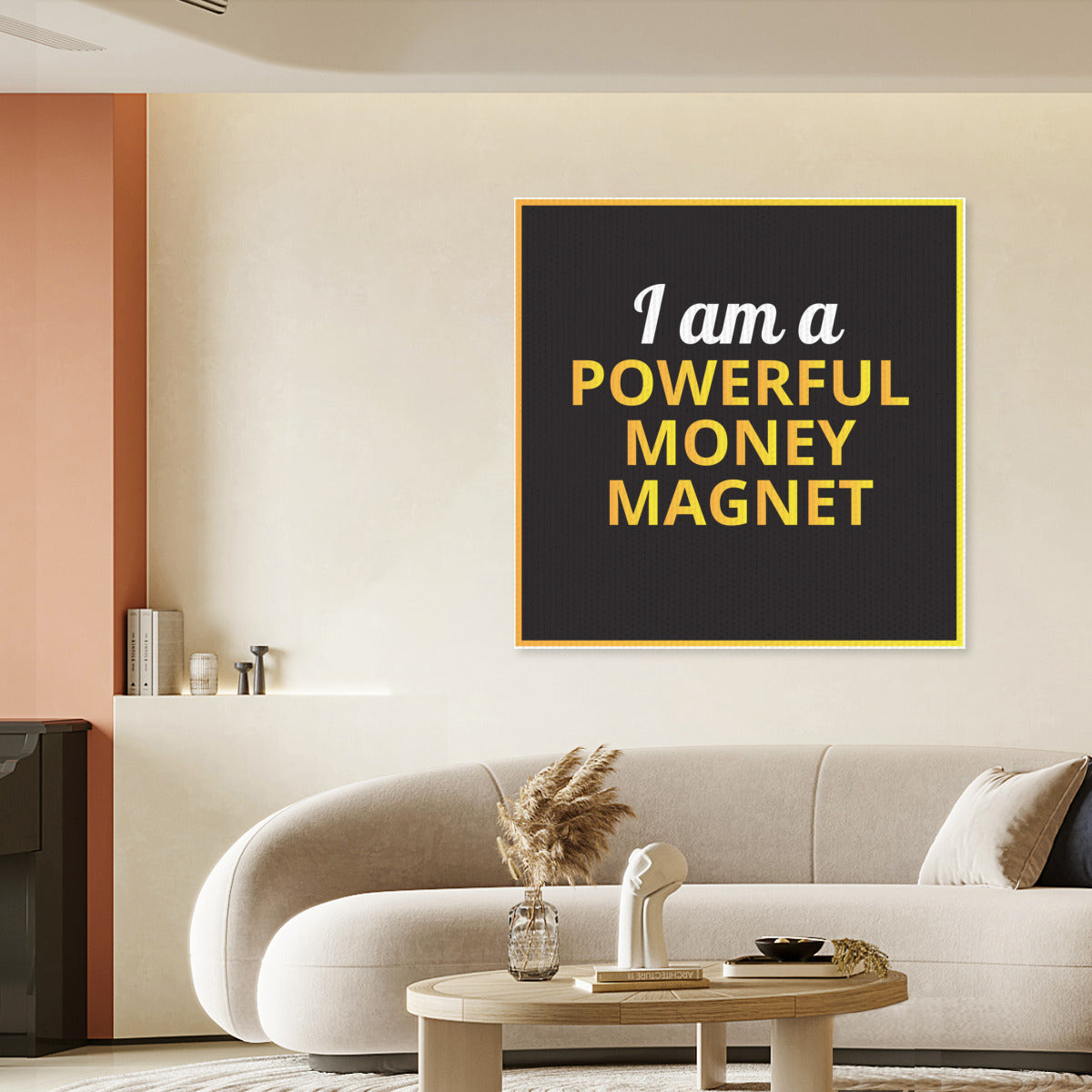 "I Am a Powerful Money Magnet" Poster – Attract Abundance