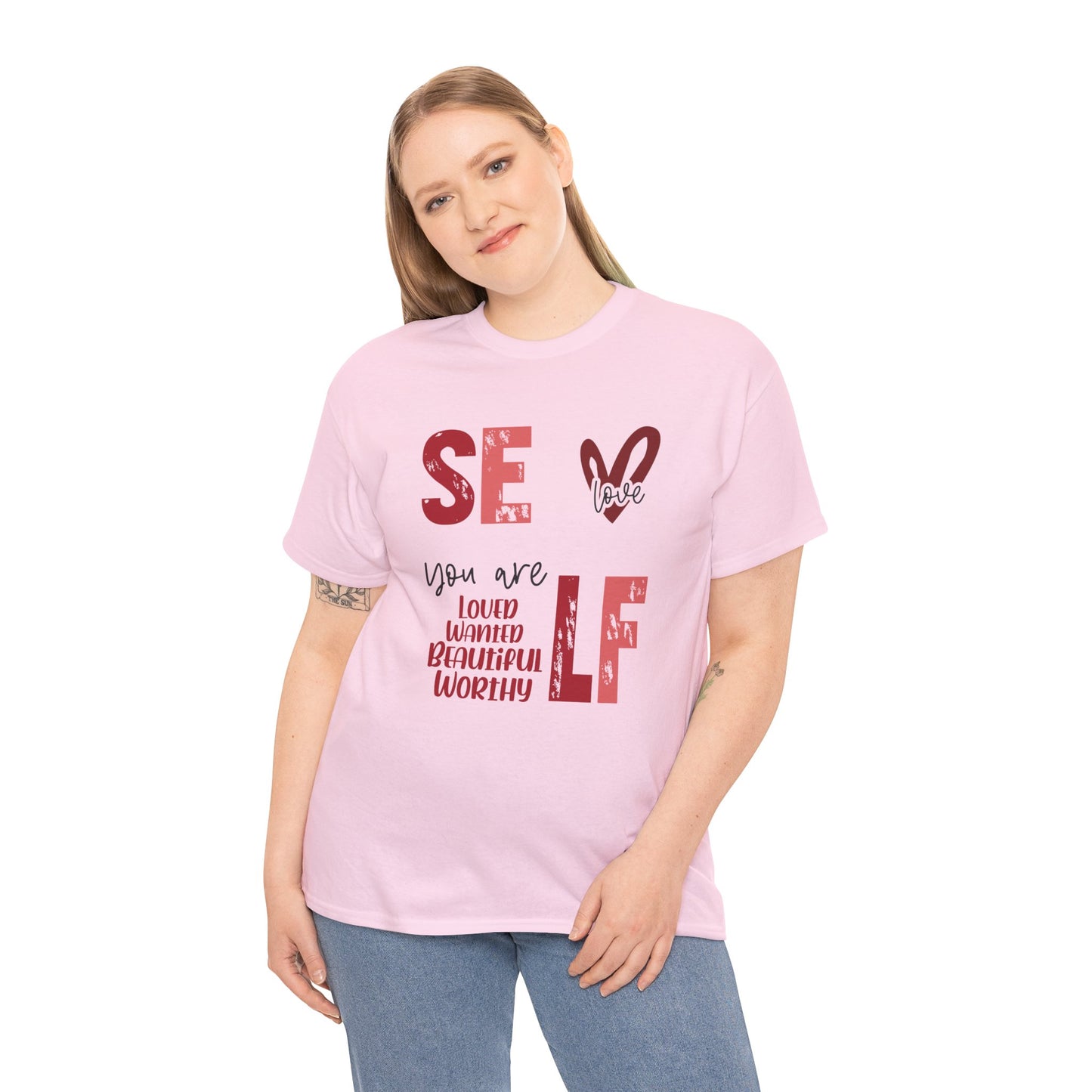 Self Love Inspirational Unisex Heavy Cotton Tee