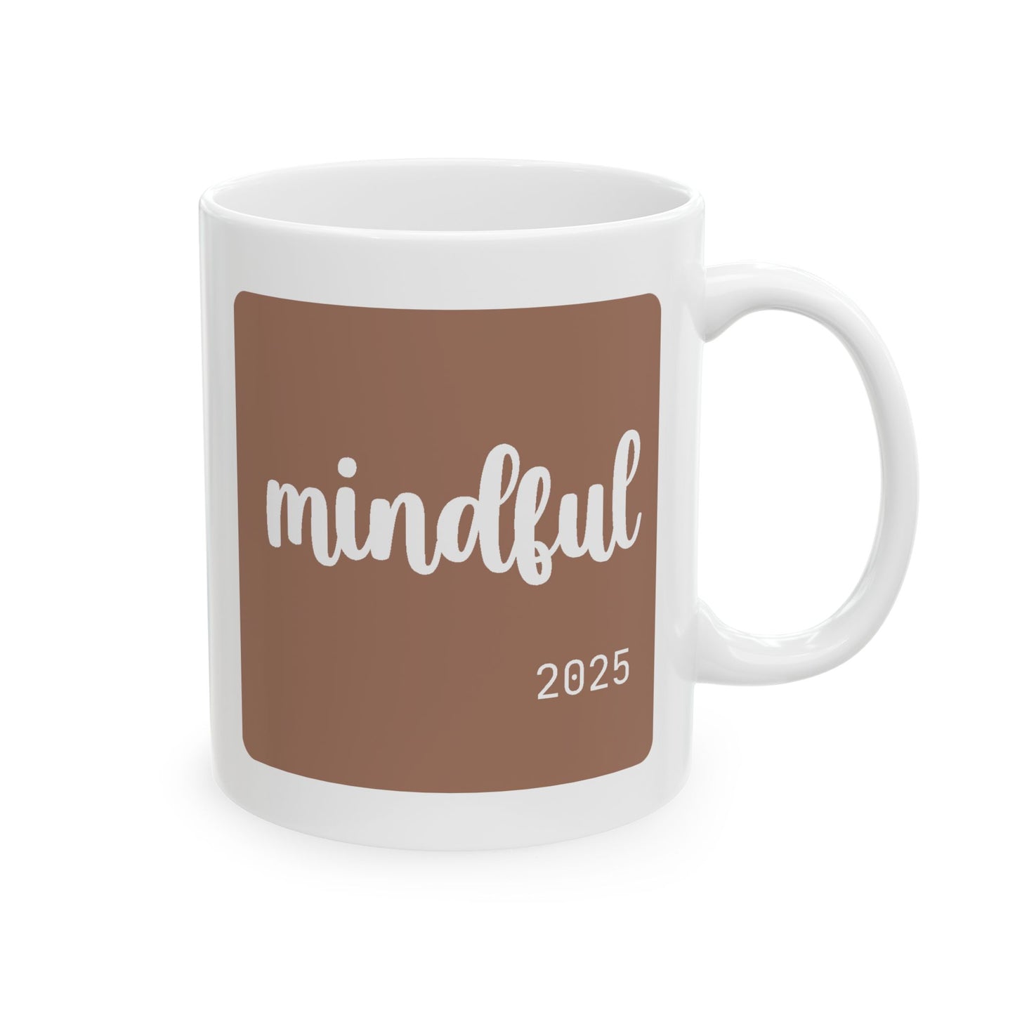 Personalized 'Mocha Mousse' Ceramic Mug - 11oz
