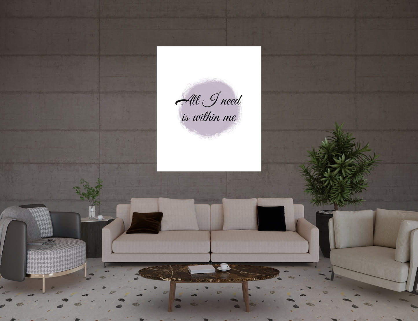 All I Need is Within Me Poster – Inspire Your Space