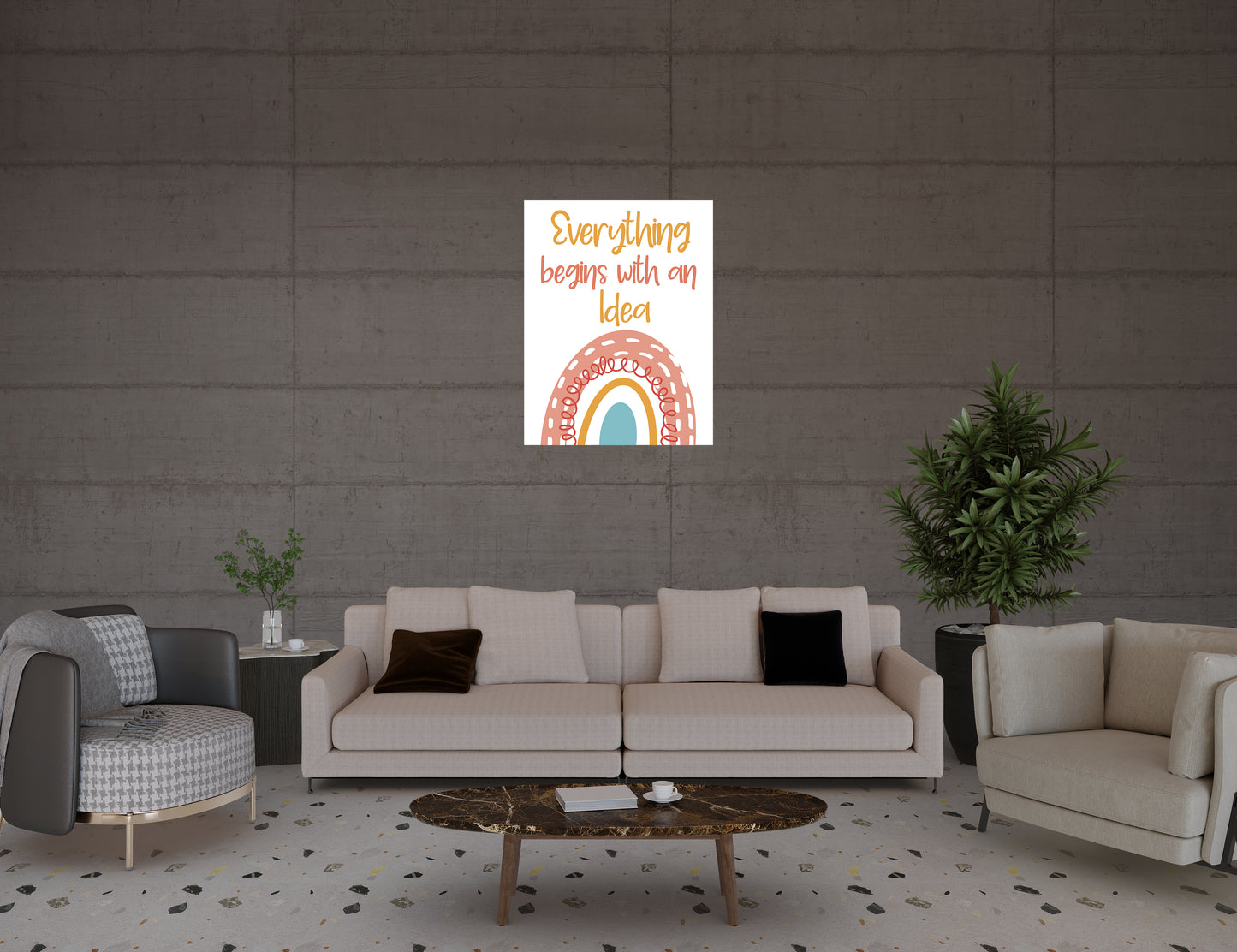 EVERYTHING BEGINS WITH AN IDEA Posters