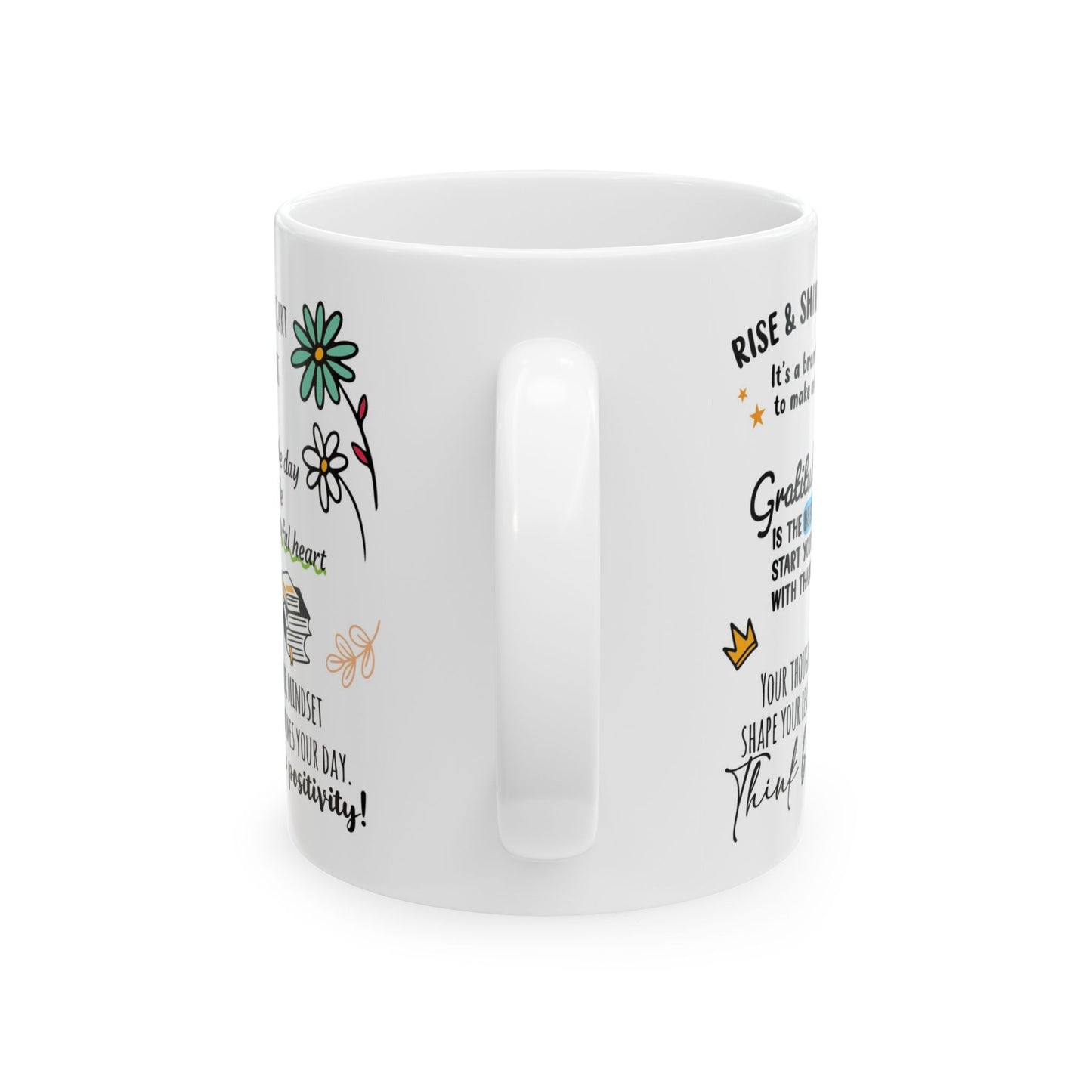 Morning mindset customisable Ceramic Mug , (11oz, 15oz)