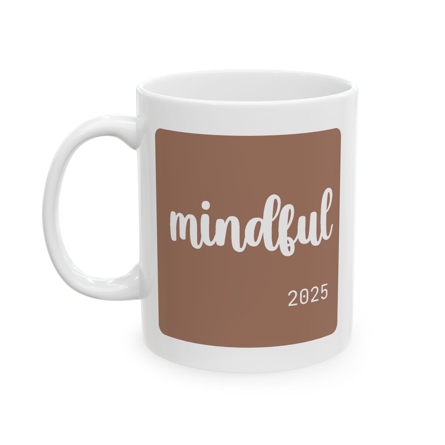 Personalized 'Mocha Mousse' Ceramic Mug - 11oz