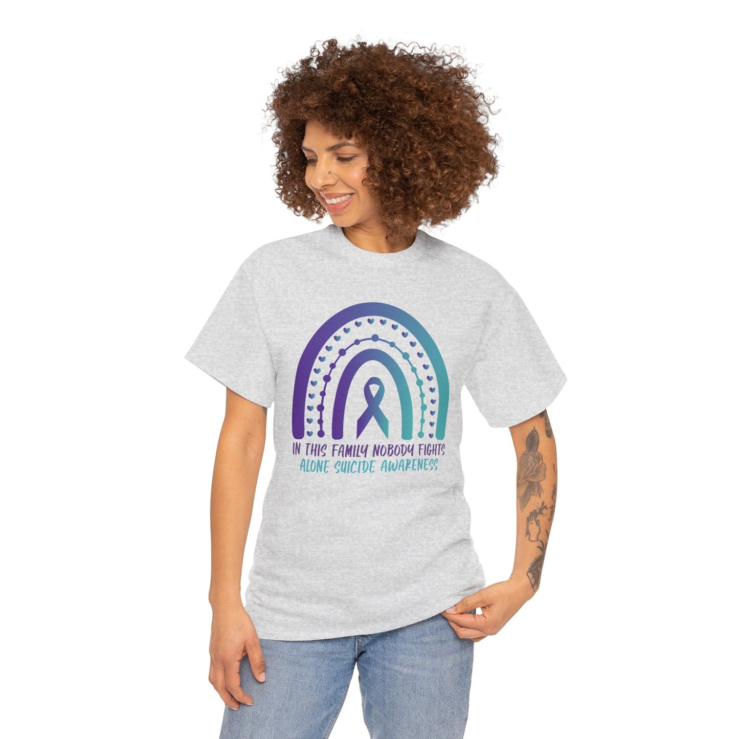 Suicide Prevention Awareness-In this Family Noone Fights Alone-Limited Edition T-shirts