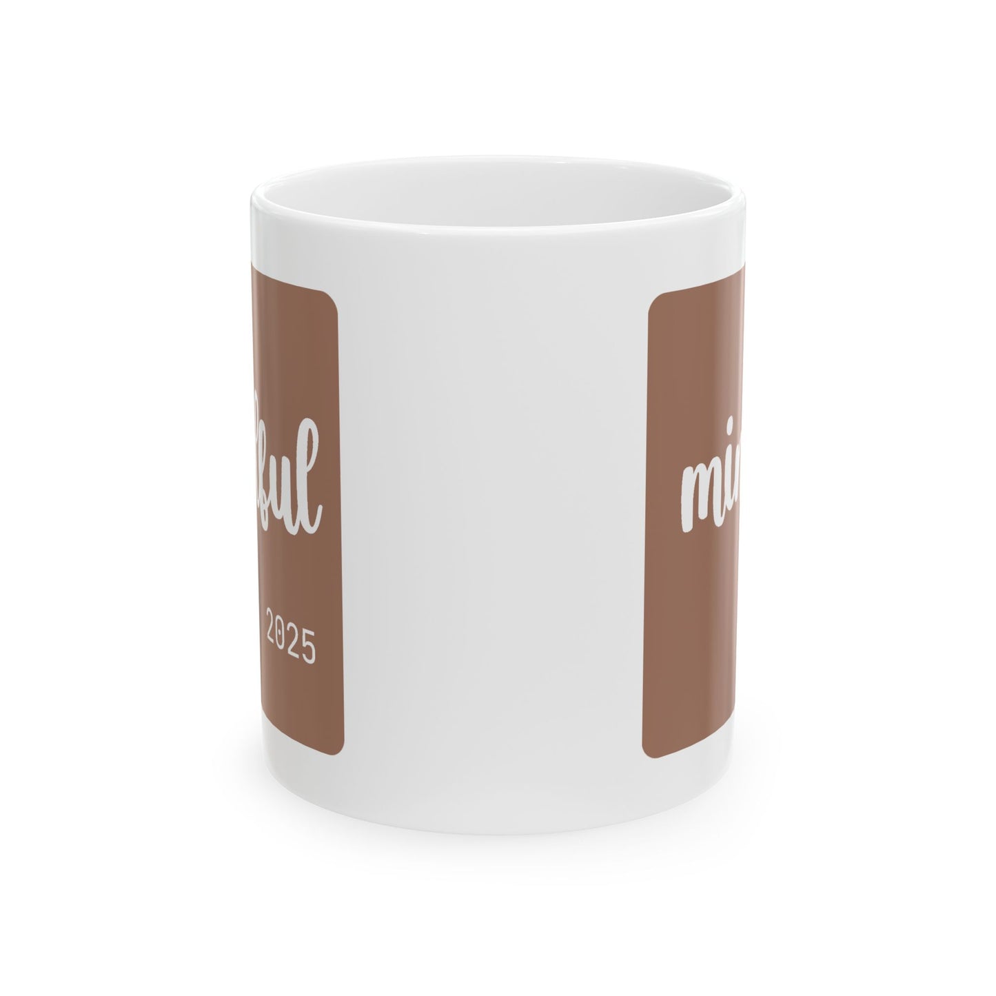 Personalized 'Mocha Mousse' Ceramic Mug - 11oz