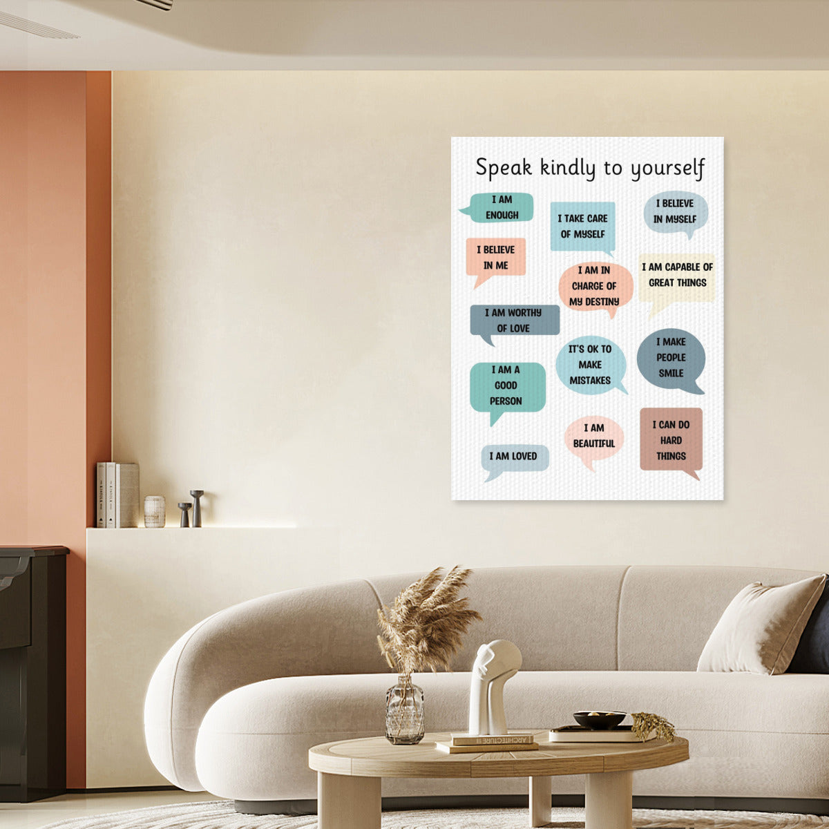 Speak Kindly to Yourself Poster – Embrace Self-Compassion