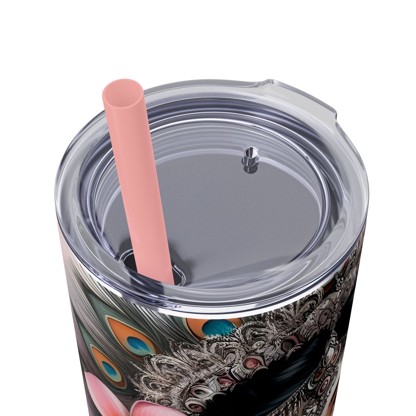 I love today more than yesterday-Affirmation Art Skinny Tumbler - 20oz with Straw