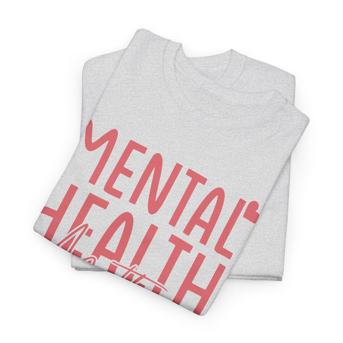 Mental Health Matters-Heart-Heavy Cotton Tee